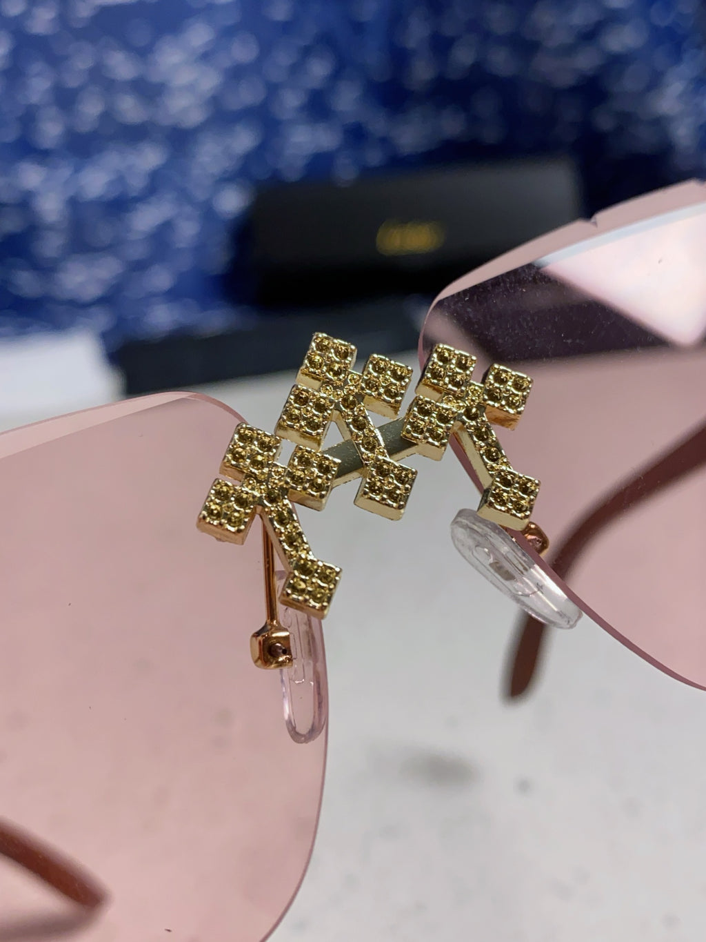 Cartier Lightweight Rimless Silver Lens Sunglasses for Men & Women - 415892 - detail image 7