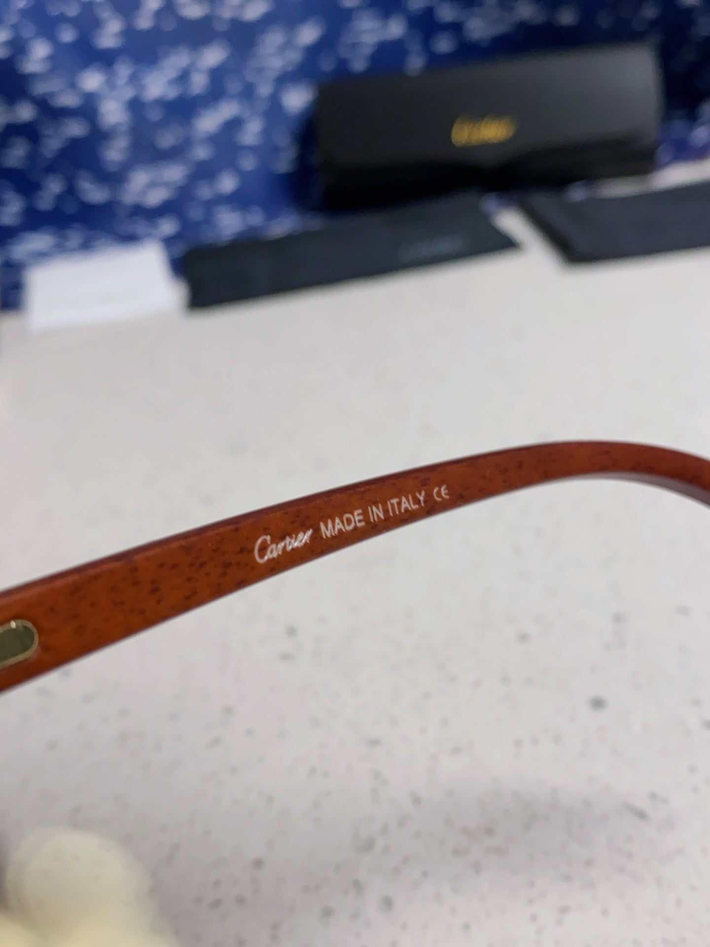 Cartier Lightweight Rimless Silver Lens Sunglasses for Men & Women - 493670 - detail image 9