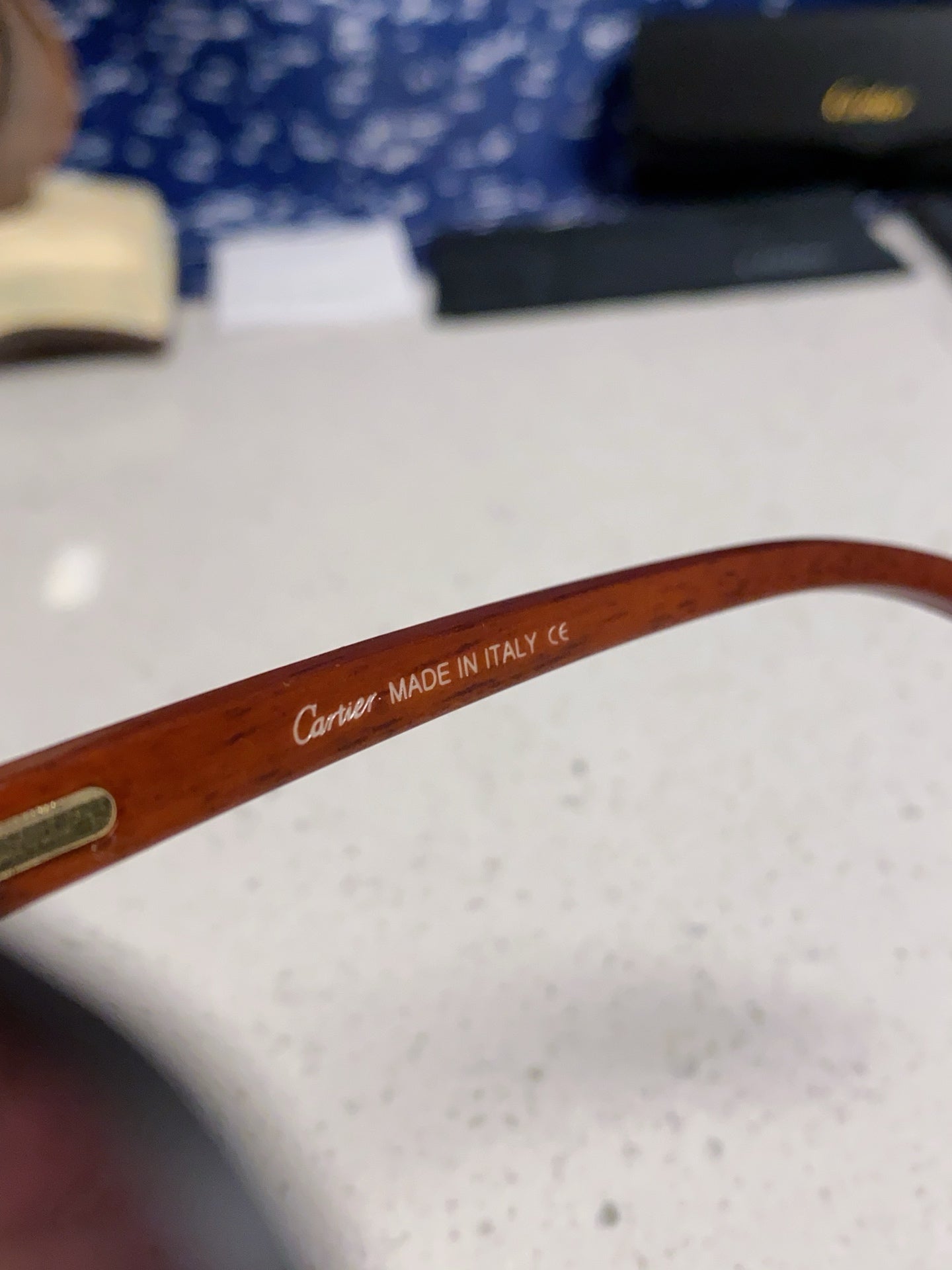 Cartier Lightweight Rimless Silver Lens Sunglasses for Men & Women - 415894 - detail image 9