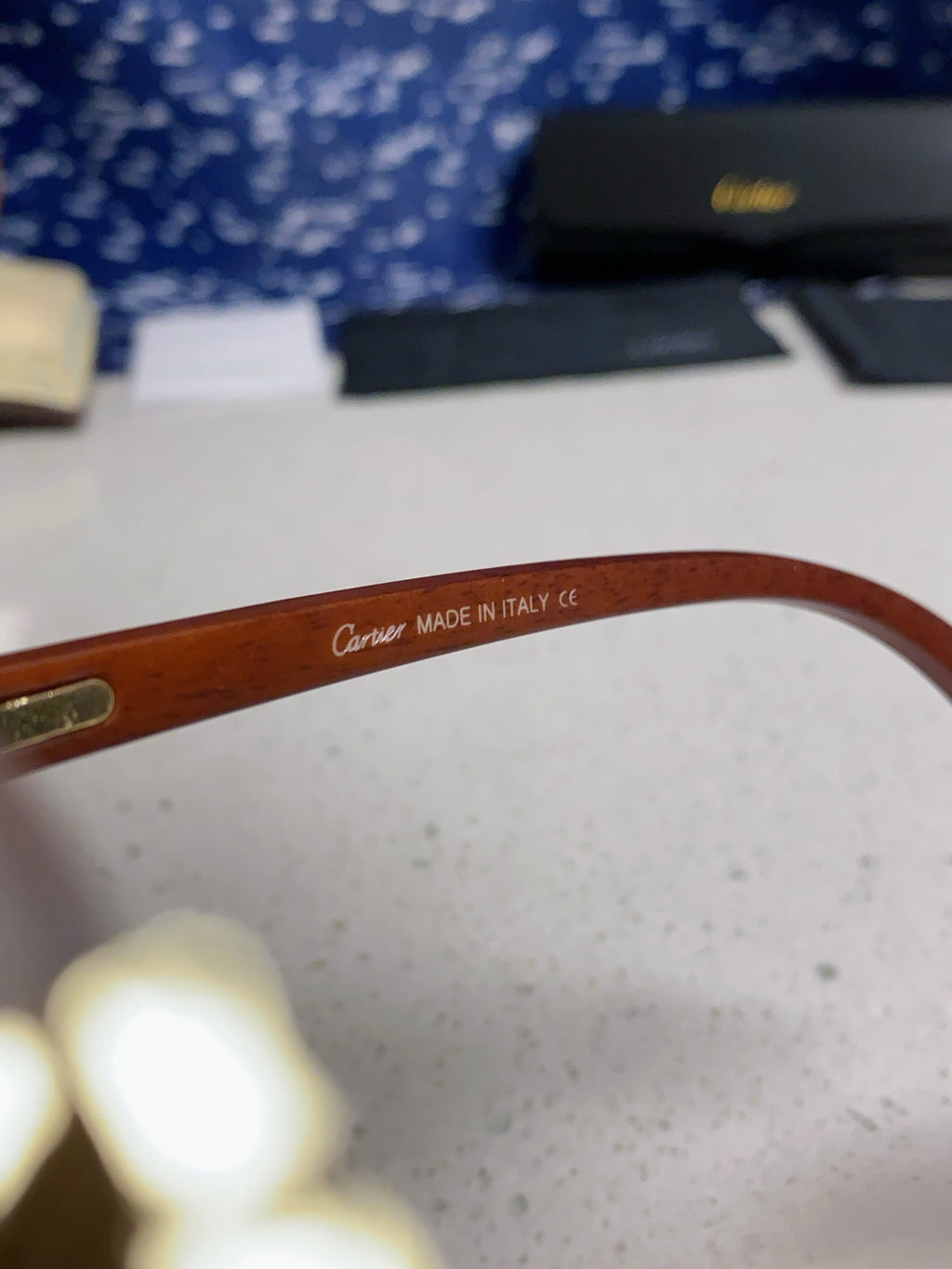 Cartier Lightweight Rimless Silver Lens Sunglasses for Men & Women - 415896 - detail image 9