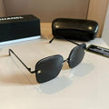 Chanel Lightweight Rimless Silver Lens Sunglasses for Women