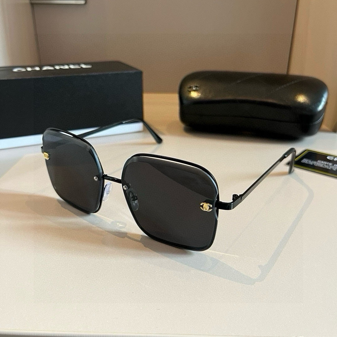 Chanel Lightweight Rimless Silver Lens Sunglasses for Women - detail image 6
