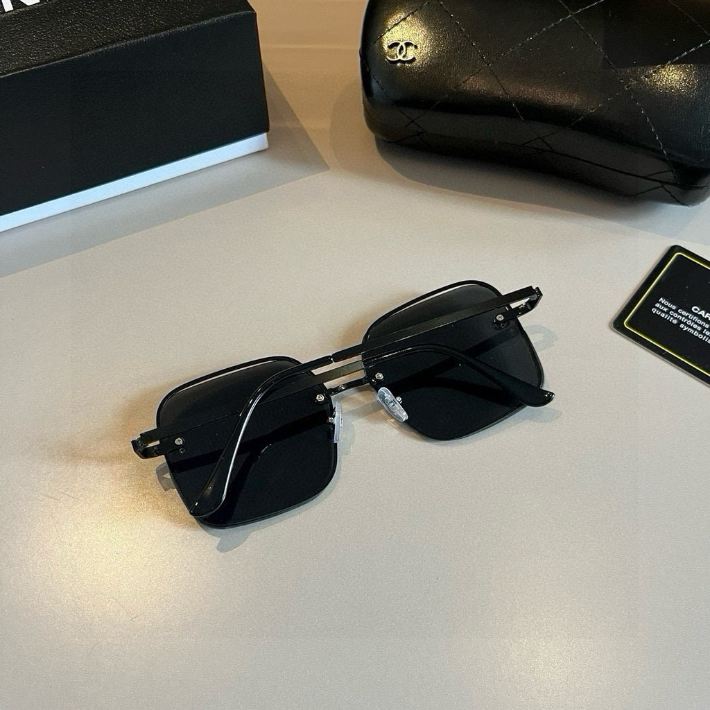 Chanel Lightweight Rimless Silver Lens Sunglasses for Women - detail image 7