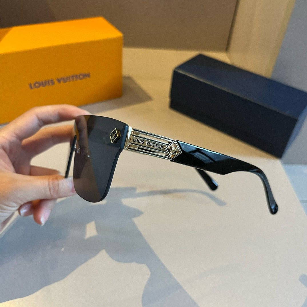 Louis Vuitton Metal Aviator Gold Lens Sunglasses for Men & Women - 464675 - detail image 6