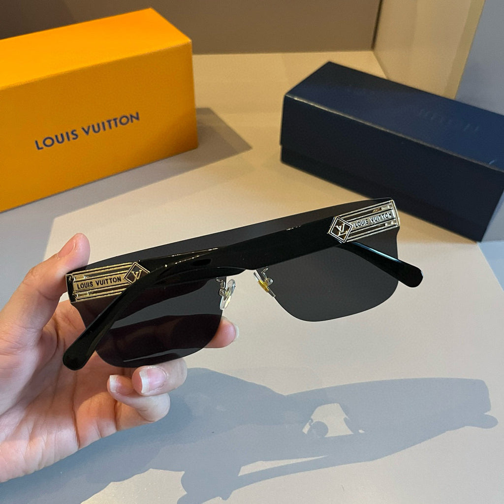 Louis Vuitton Metal Aviator Gold Lens Sunglasses for Men & Women - 431154 - detail image 7