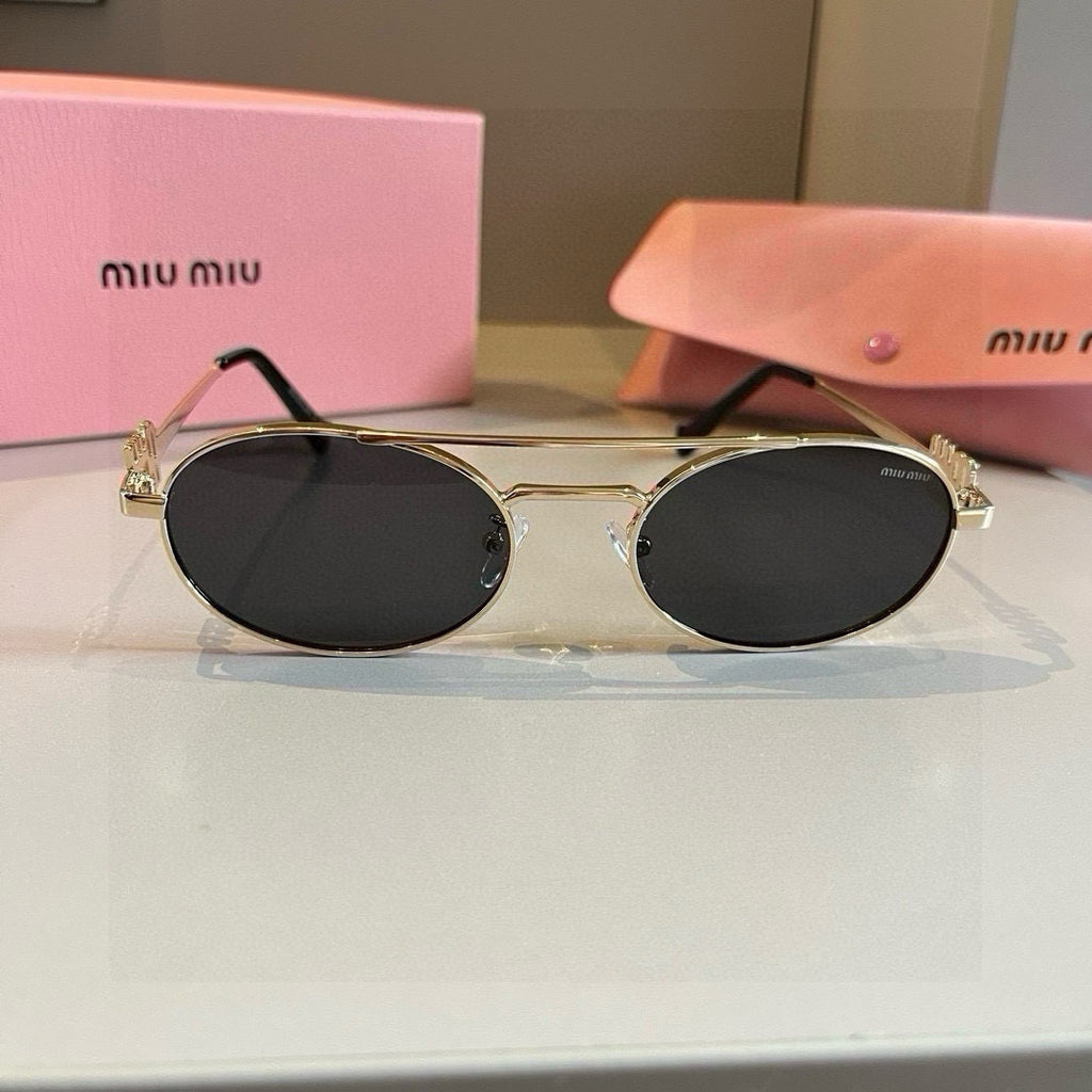 Miu Miu Metal Fashion Brown Lens Sunglasses for Men & Women - 382992 - detail image 4