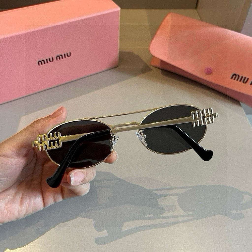 Miu Miu Metal Fashion Brown Lens Sunglasses for Men & Women - 382992 - detail image 6
