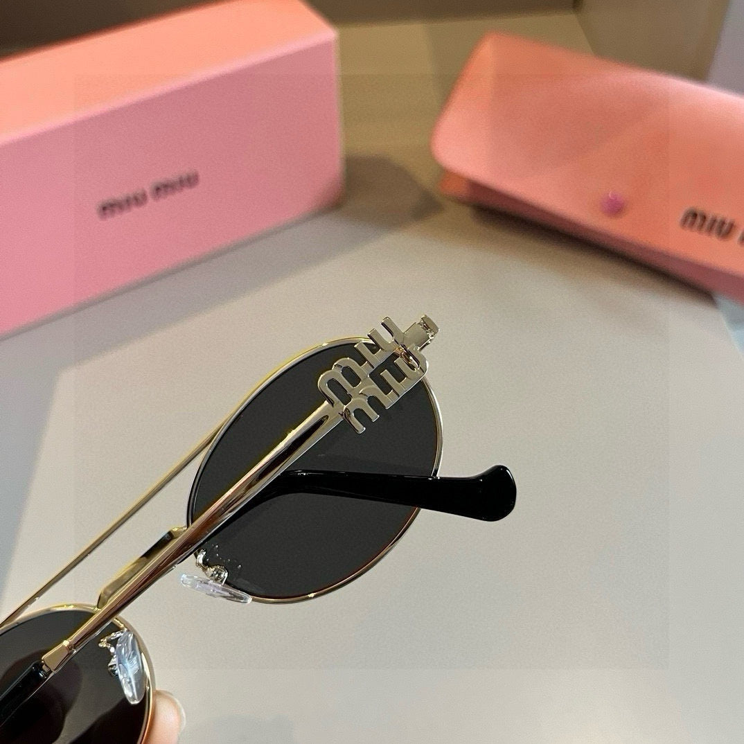 Miu Miu Metal Fashion Brown Lens Sunglasses for Men & Women - 382992 - detail image 7