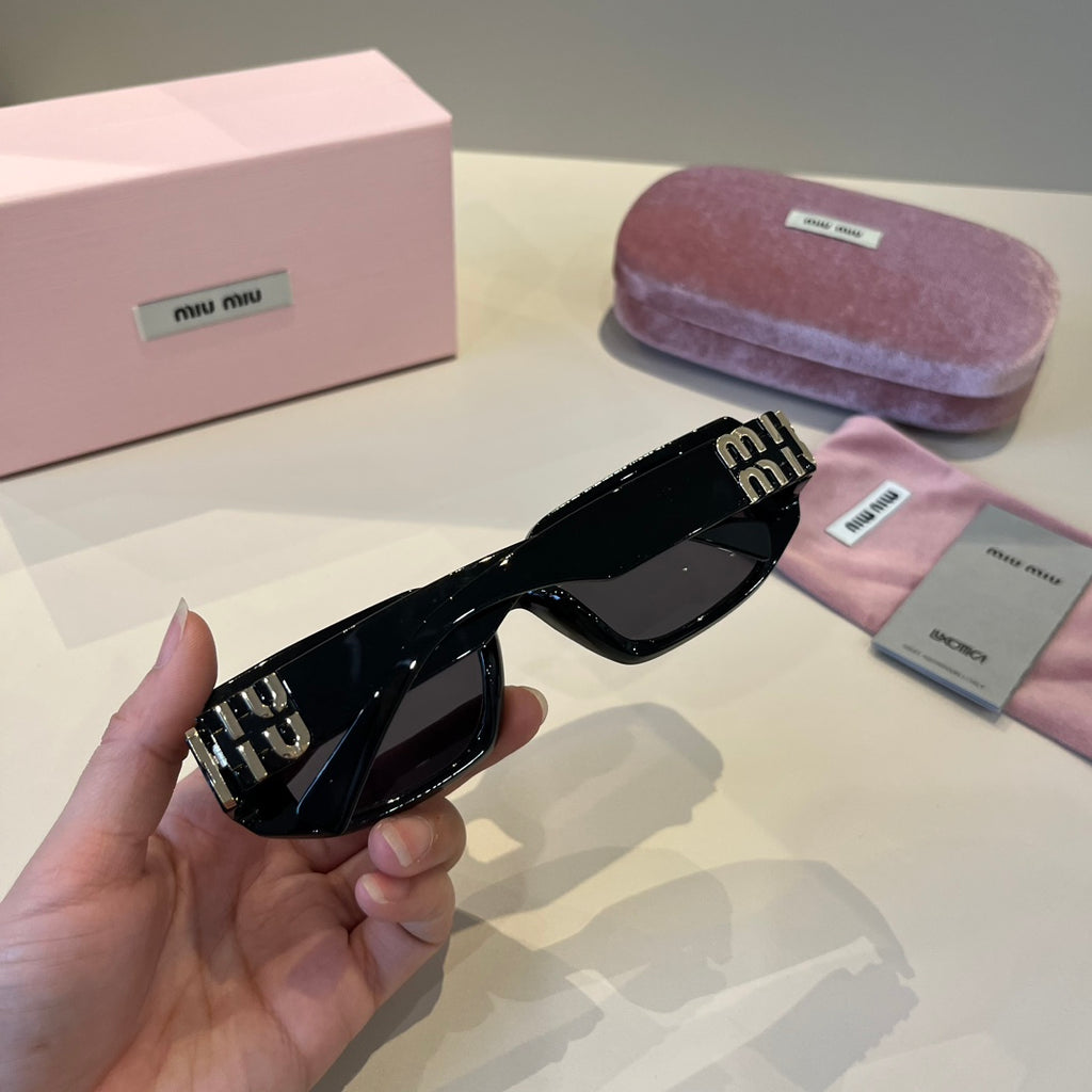 Miu Miu Cat-Eye Black Lens Sunglasses for Men & Women - 399181 - detail image 7