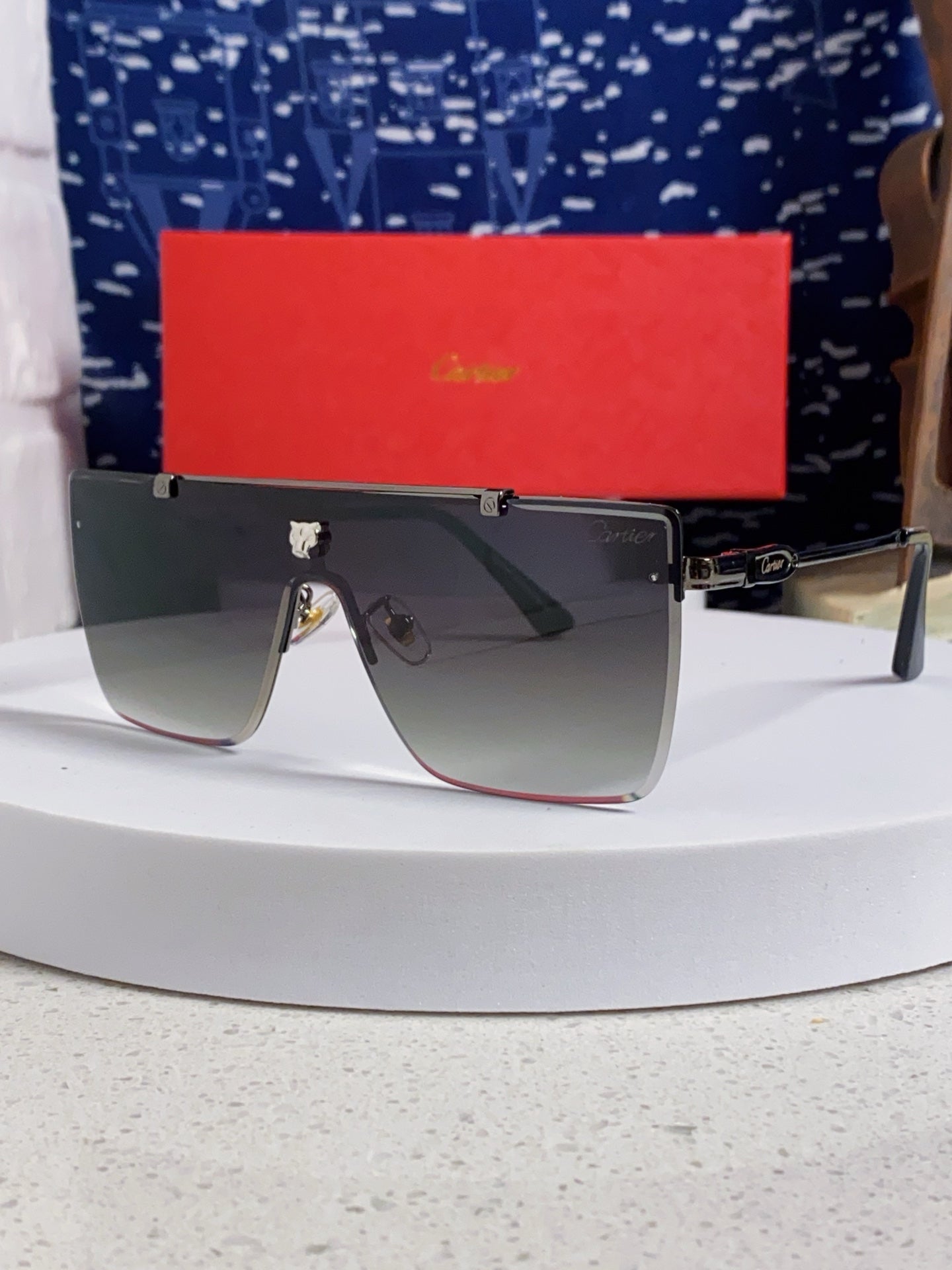 Cartier Fashion Gray Lens Sunglasses for Men