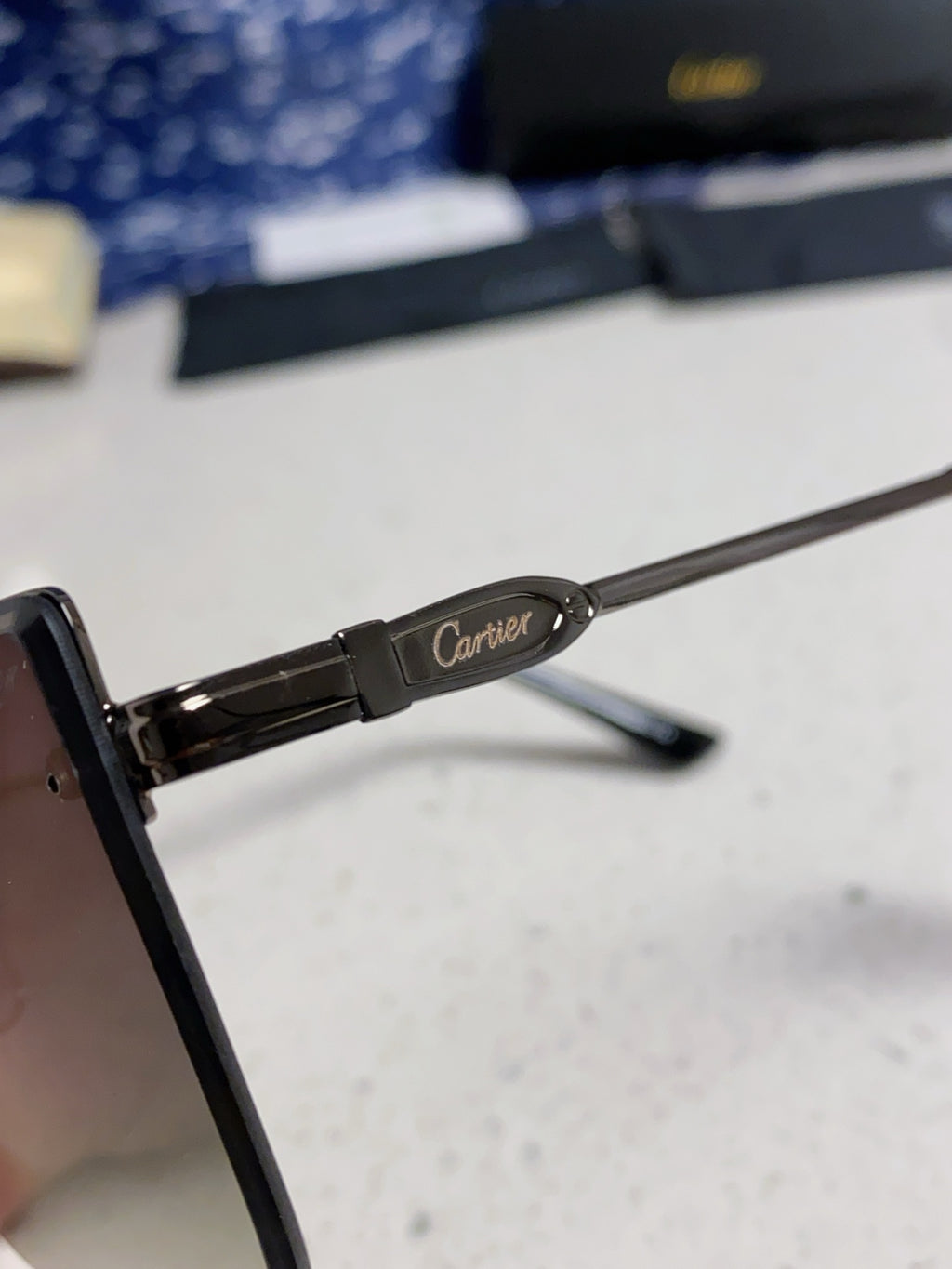 Cartier Fashion Black Lens Sunglasses for Men - 358574 - detail image 6