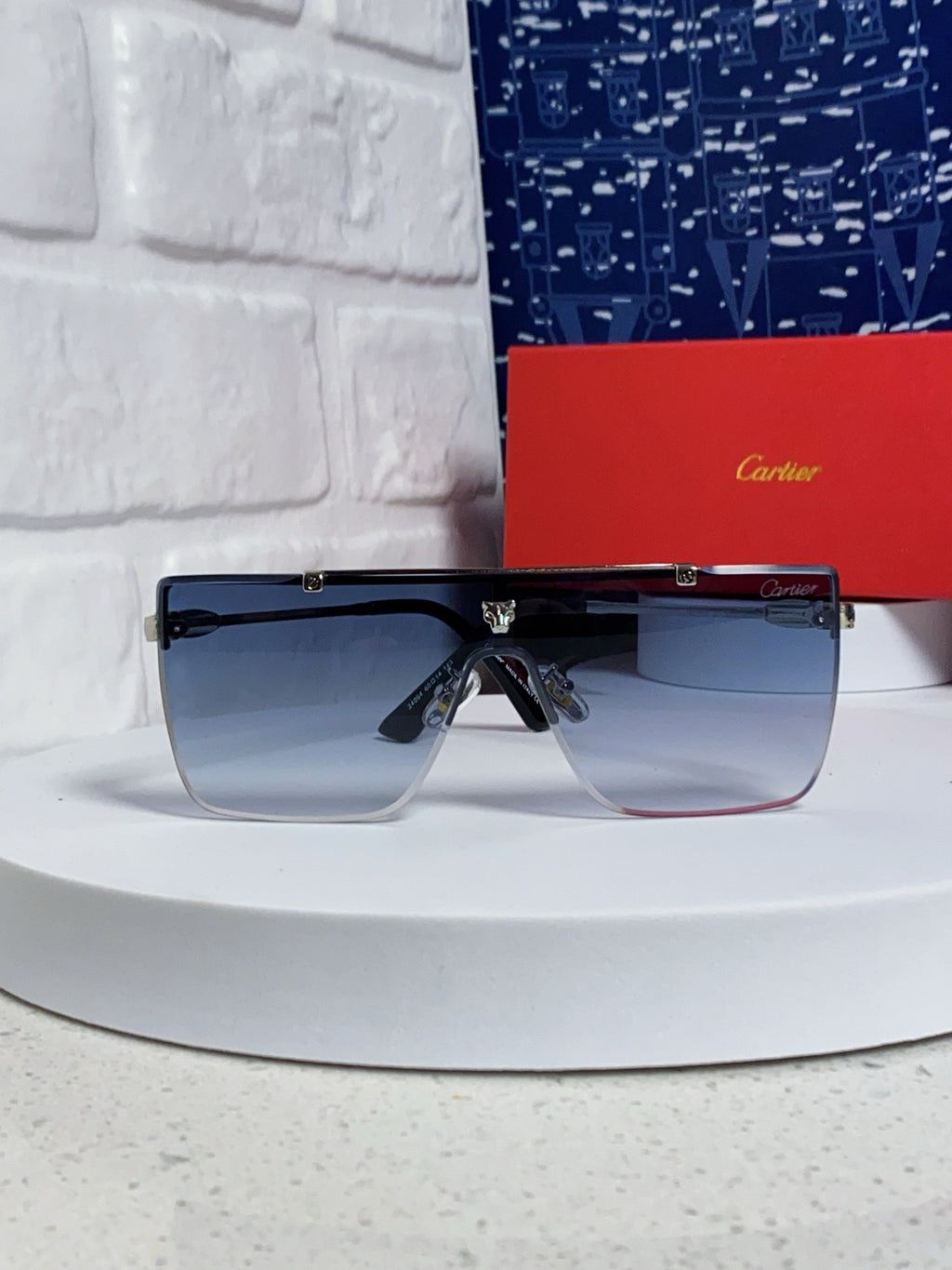 Cartier Fashion Blue Lens Sunglasses for Men - 358575 - detail image 2