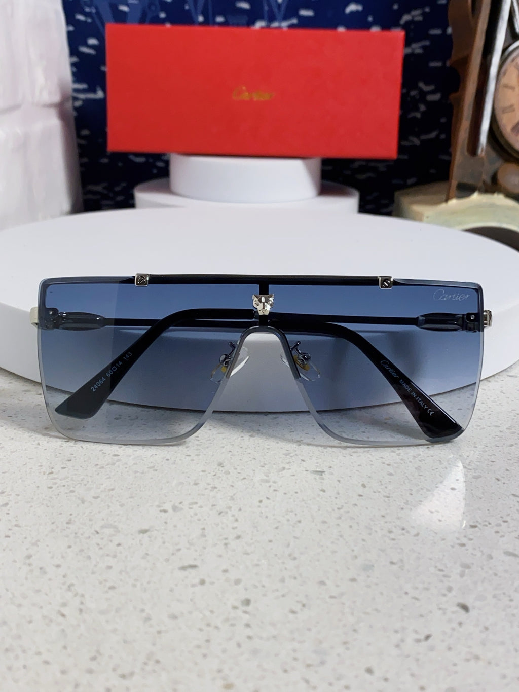 Cartier Fashion Blue Lens Sunglasses for Men - 487204 - detail image 9