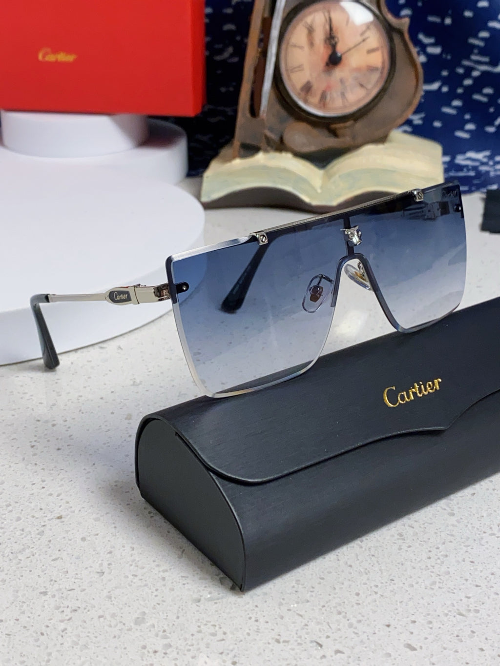 Cartier Fashion Blue Lens Sunglasses for Men - 432379 - detail image 10