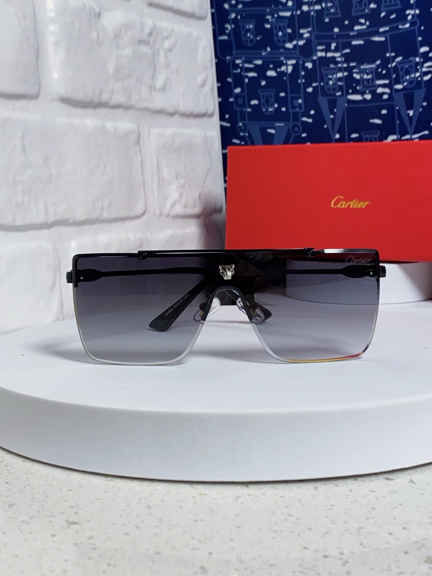 Cartier Fashion Silver Lens Sunglasses for Men - 358576 - detail image 2