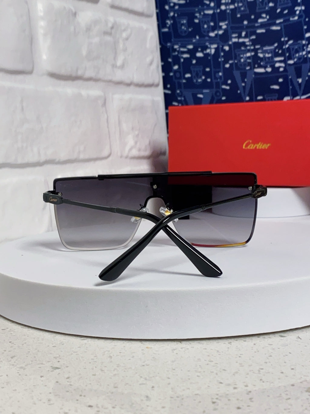 Cartier Fashion Silver Lens Sunglasses for Men - 358576 - detail image 3