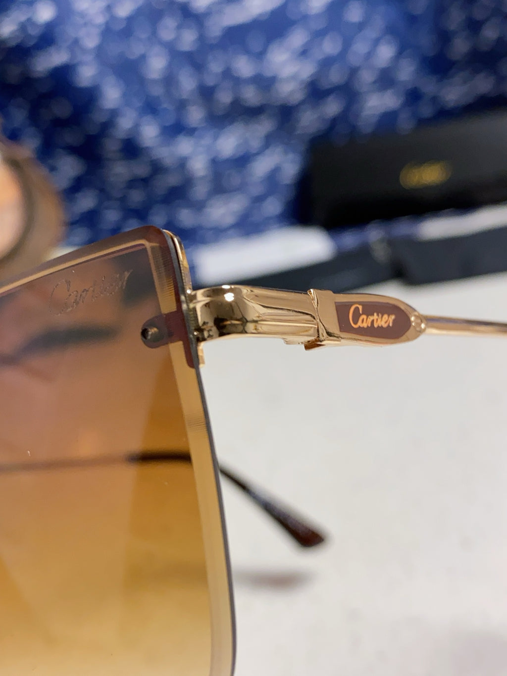 Cartier Fashion Brown Lens Sunglasses for Men - 358578 - detail image 7