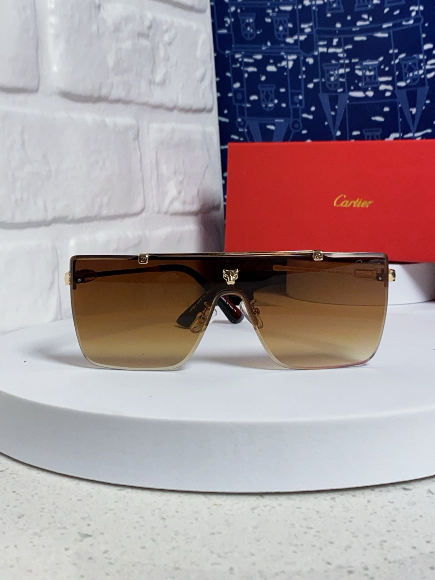 Cartier Fashion Brown Lens Sunglasses for Men - 432382 - detail image 2