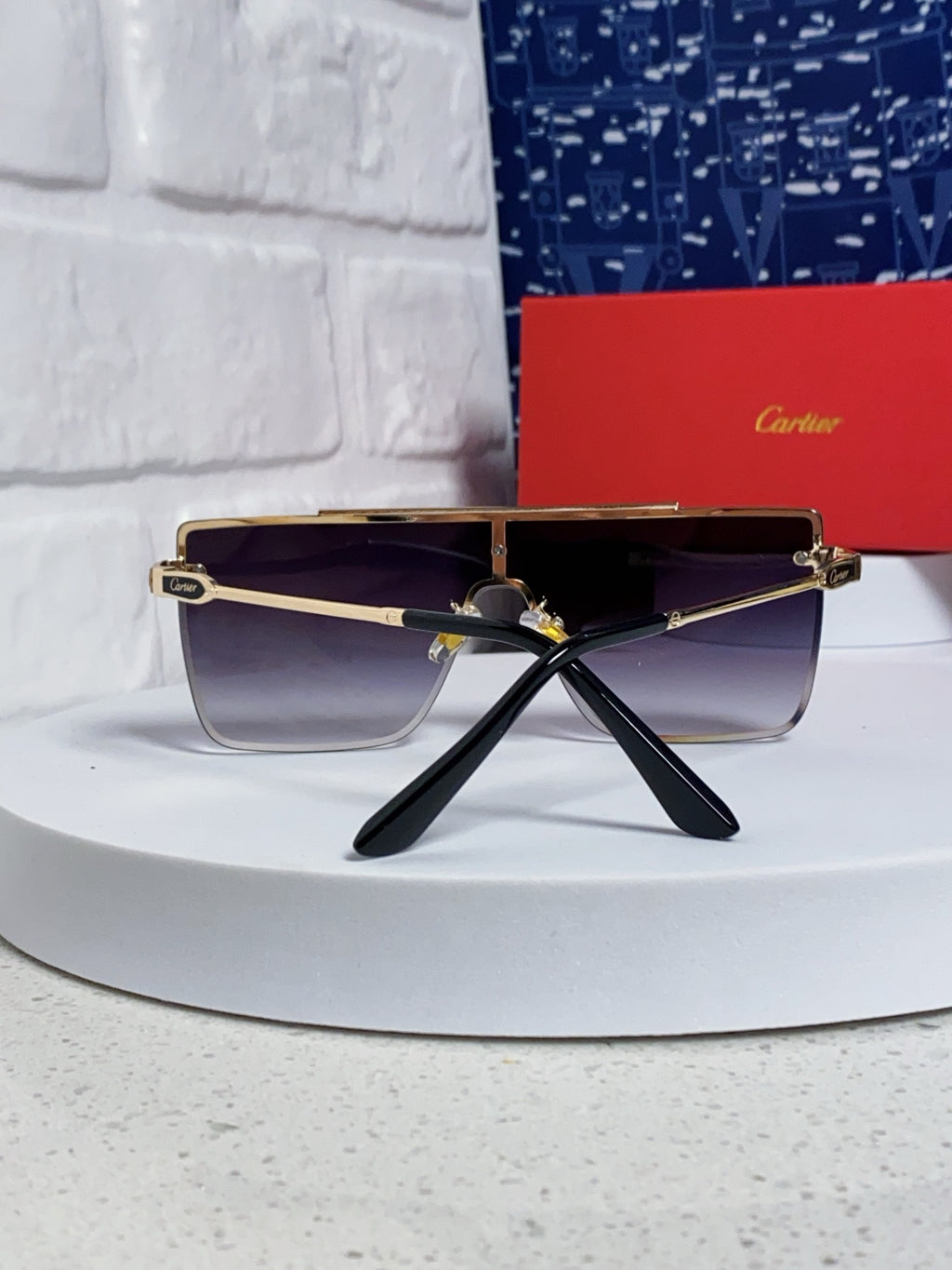 Cartier Fashion Purple Lens Sunglasses for Men - 358579 - detail image 3
