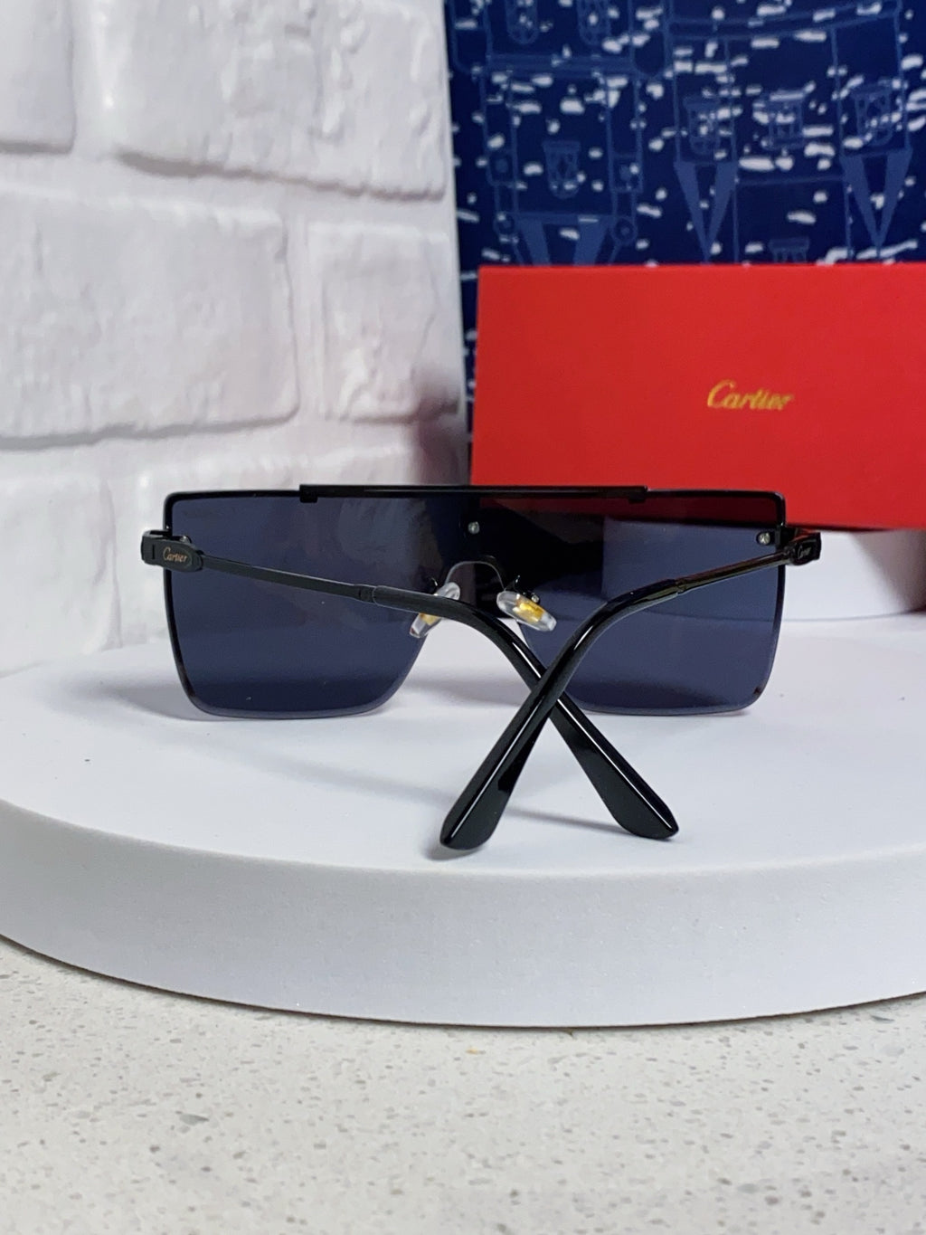 Cartier Fashion Blue Lens Sunglasses for Men - 358580 - detail image 3