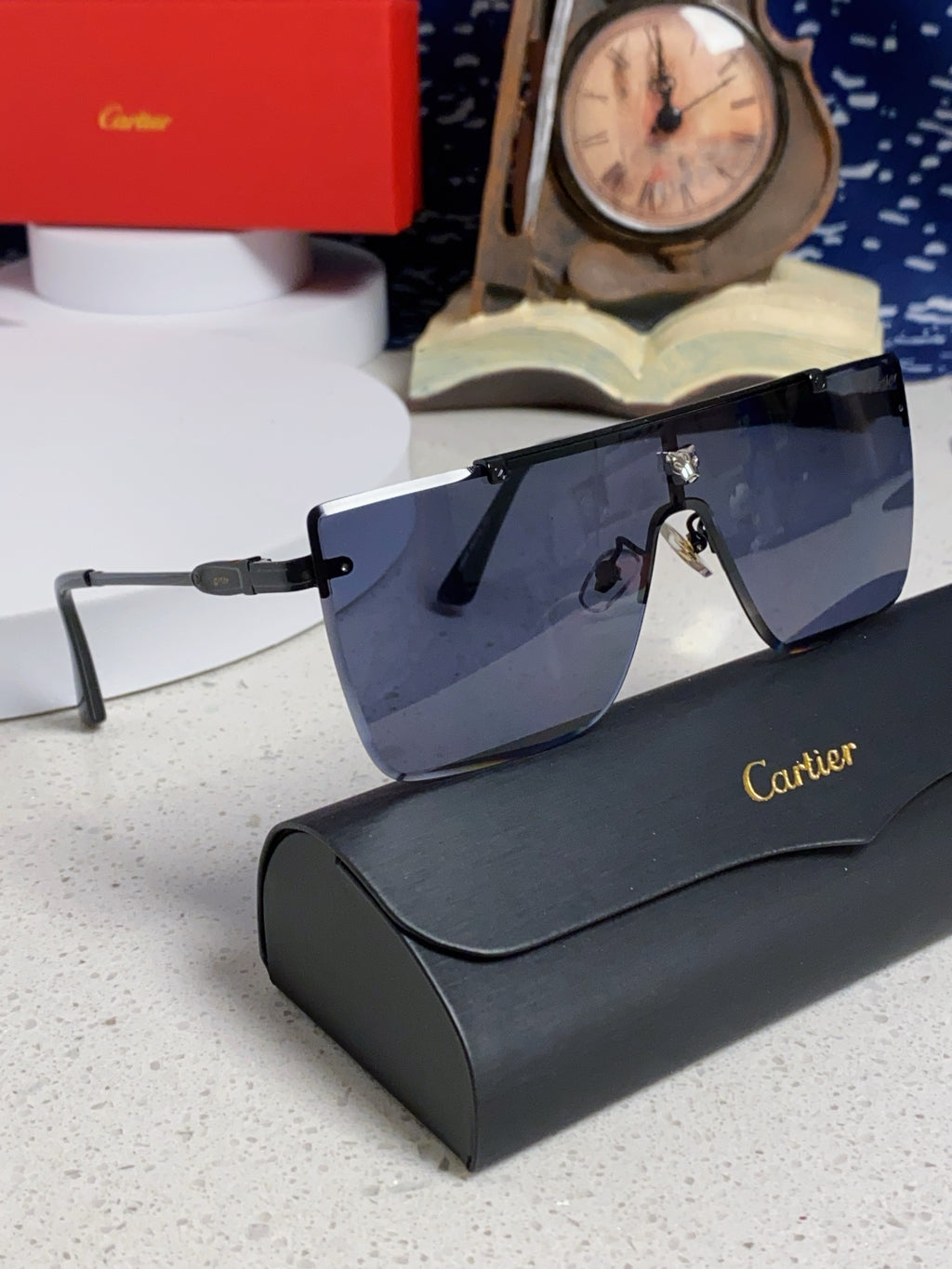 Cartier Fashion Blue Lens Sunglasses for Men - 432384 - detail image 10