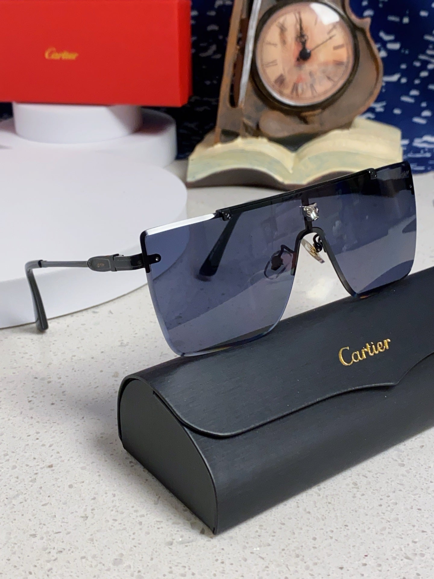 Cartier Fashion Blue Lens Sunglasses for Men - 432384 - detail image 10
