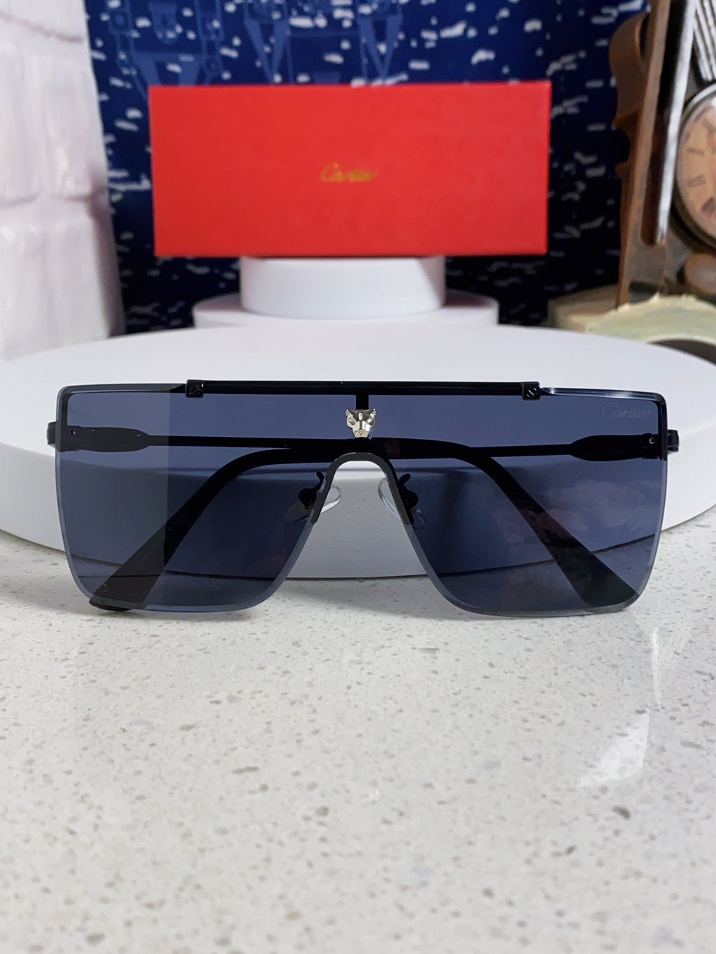 Cartier Fashion Blue Lens Sunglasses for Men - 358580 - detail image 9