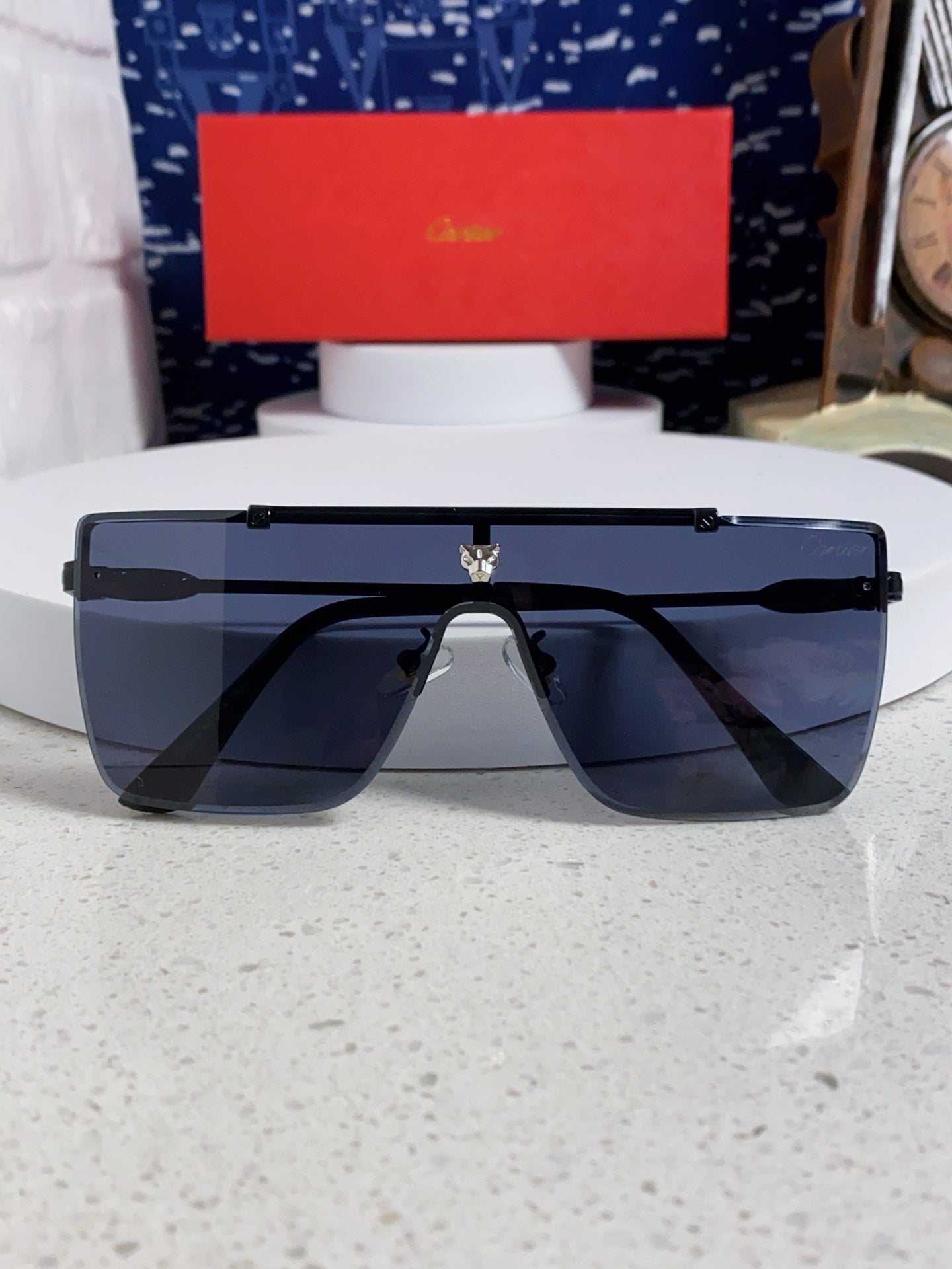 Cartier Fashion Blue Lens Sunglasses for Men - 358580 - detail image 9