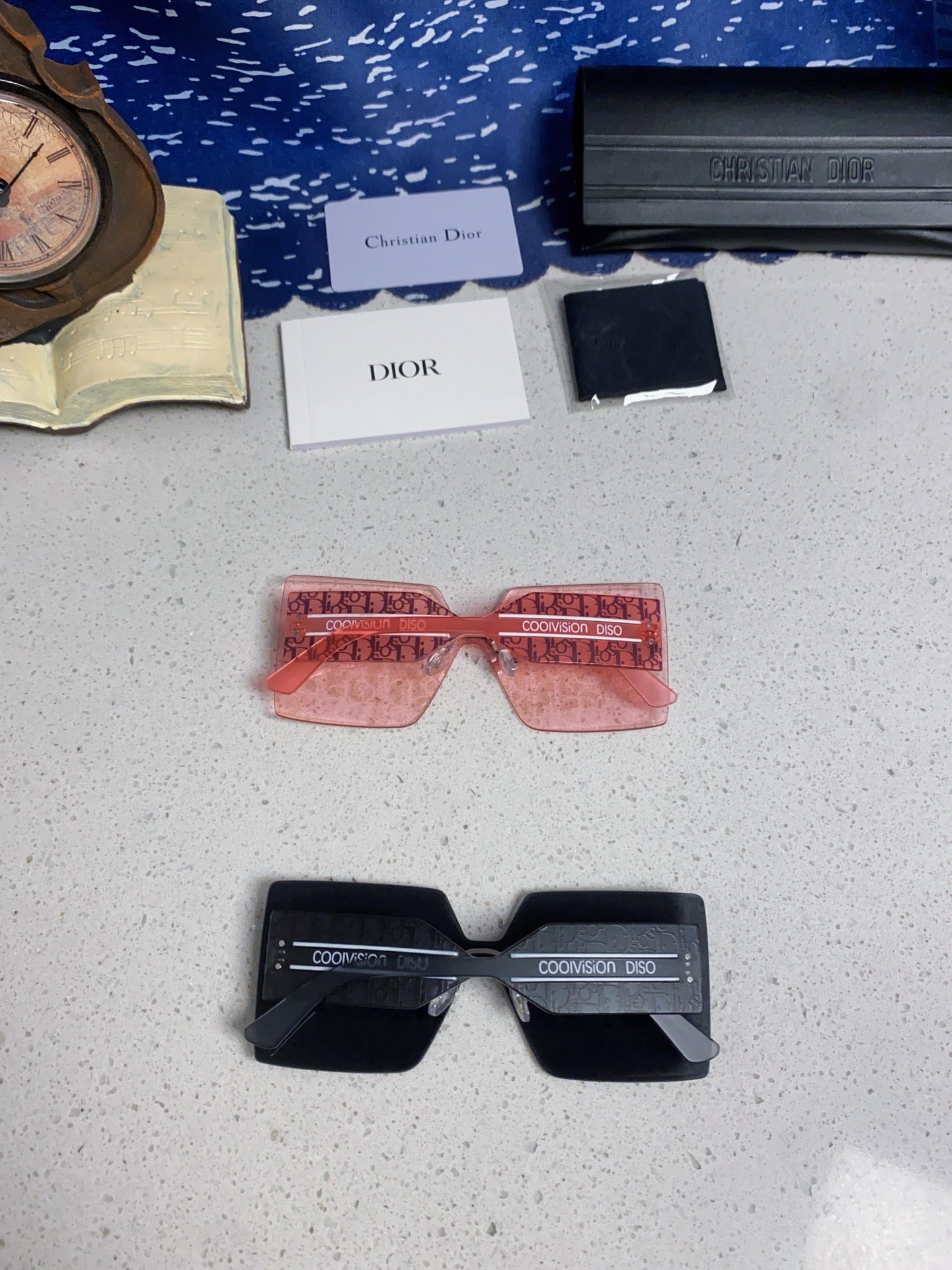 Dior Lightweight Rimless Red Lens Sunglasses for Men - detail image 10