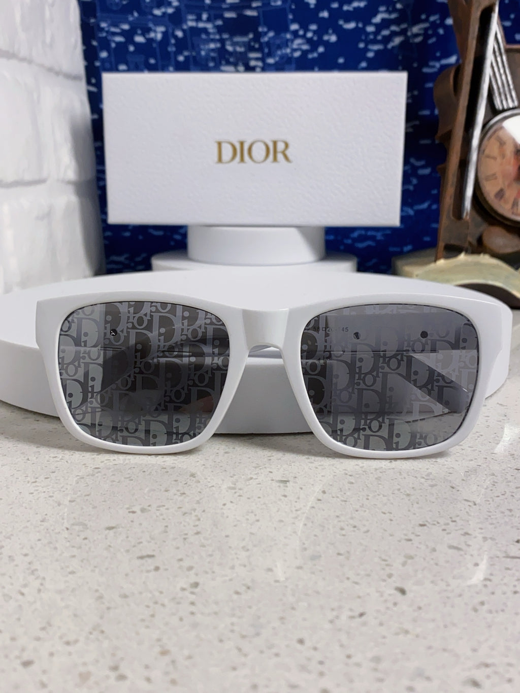 Dior Acetate Square Gray Lens Sunglasses for Men & Women - 486733 - detail image 8