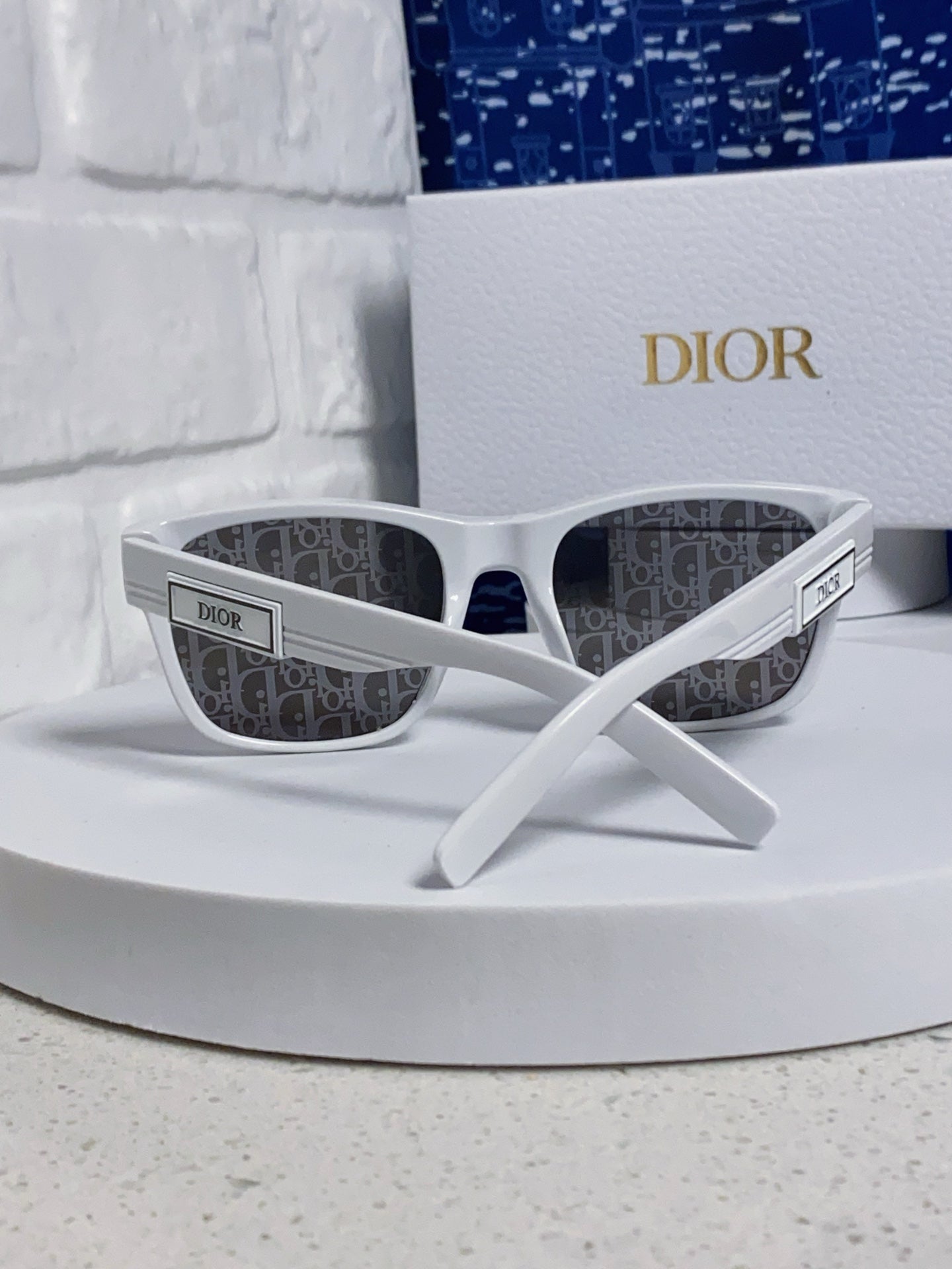 Dior Acetate Square Gray Lens Sunglasses for Men & Women - 486733 - detail image 2