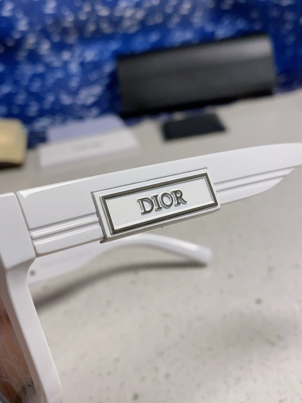 Dior Acetate Square Gray Lens Sunglasses for Men & Women - 486733 - detail image 6