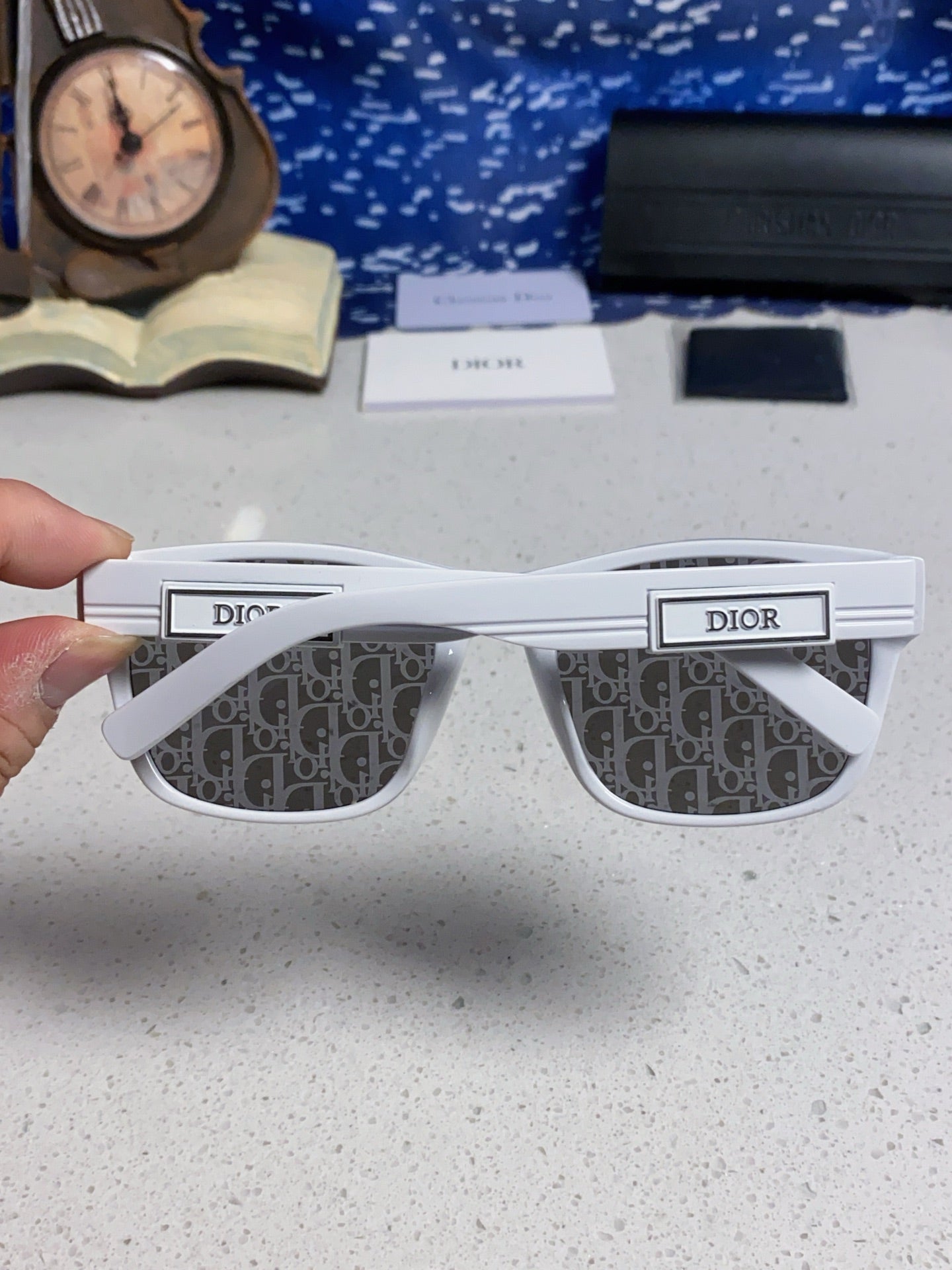 Dior Acetate Square Gray Lens Sunglasses for Men & Women - 486733 - detail image 4