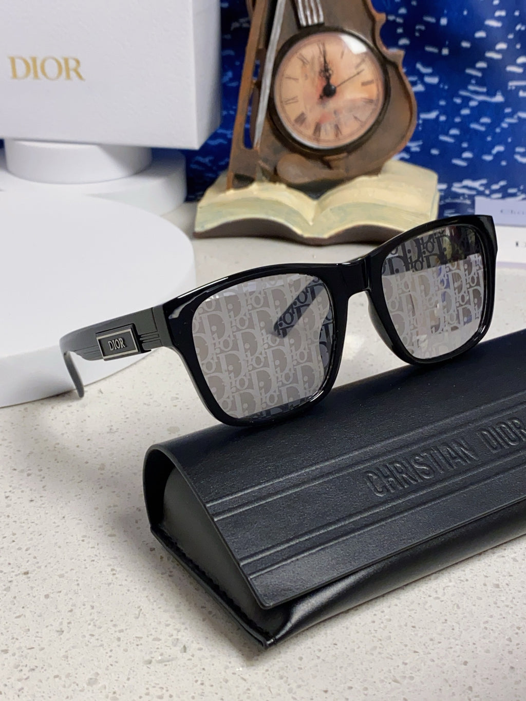 Dior Acetate Square Black Lens Sunglasses for Men & Women - 486734 - detail image 11