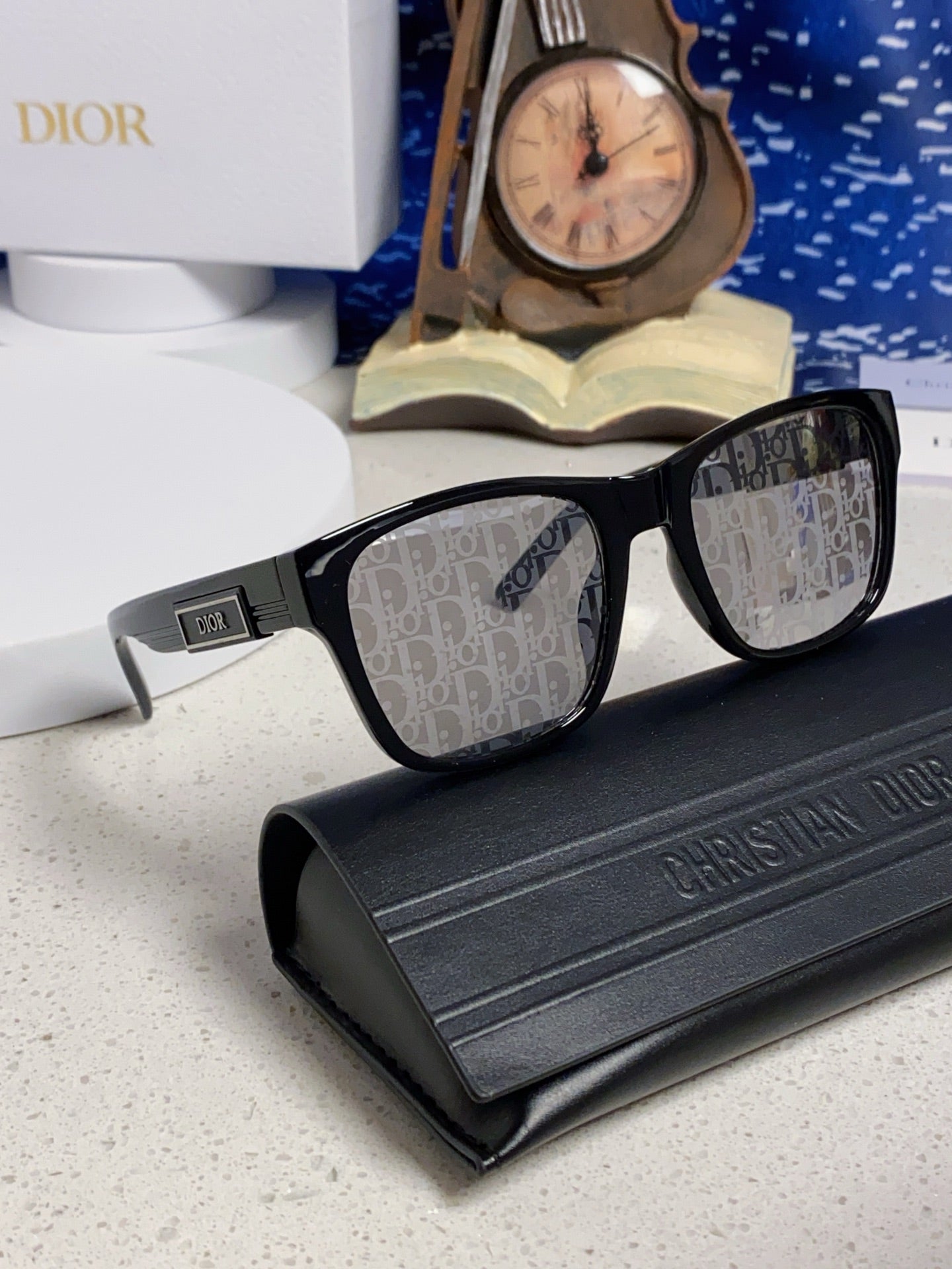 Dior Acetate Square Black Lens Sunglasses for Men & Women - 486734 - detail image 11
