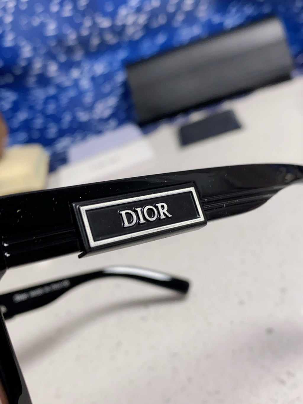 Dior Acetate Square Black Lens Sunglasses for Men & Women - 486734 - detail image 8