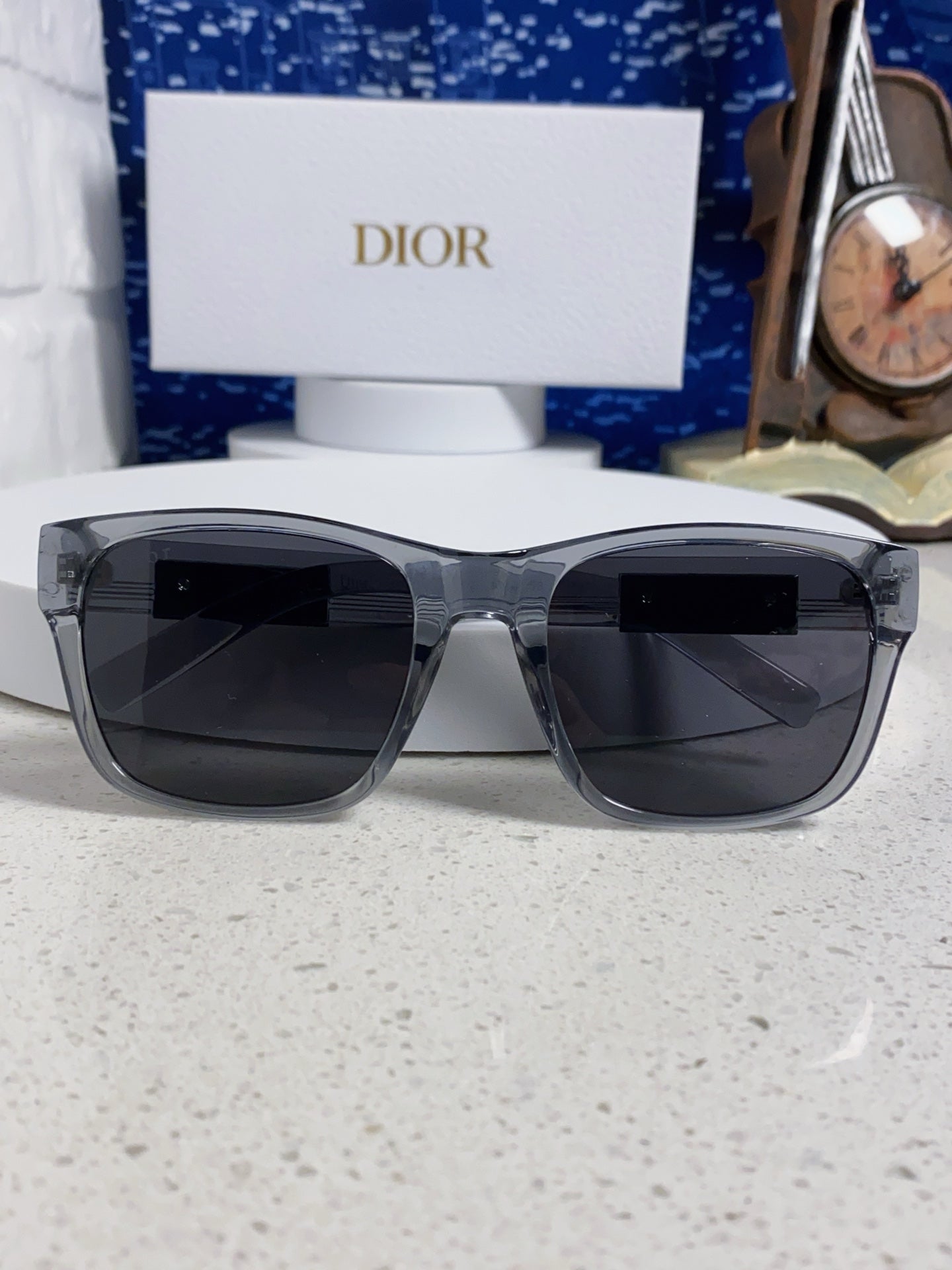 Dior Acetate Square Gray Lens Sunglasses for Men & Women - 486735 - detail image 9