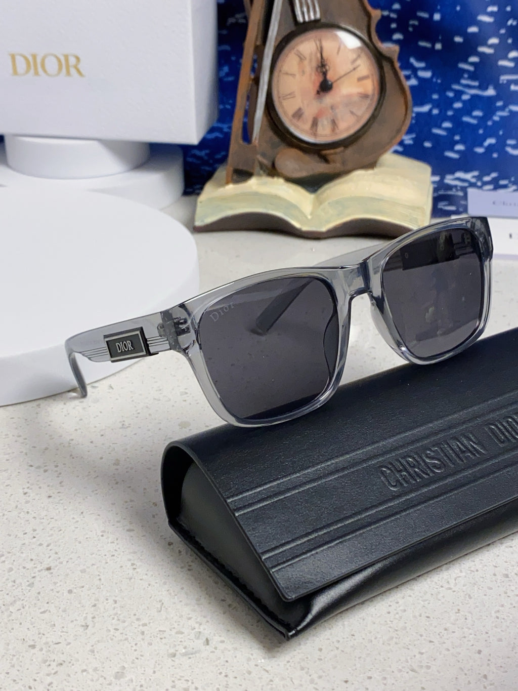 Dior Acetate Square Gray Lens Sunglasses for Men & Women - 486735 - detail image 10