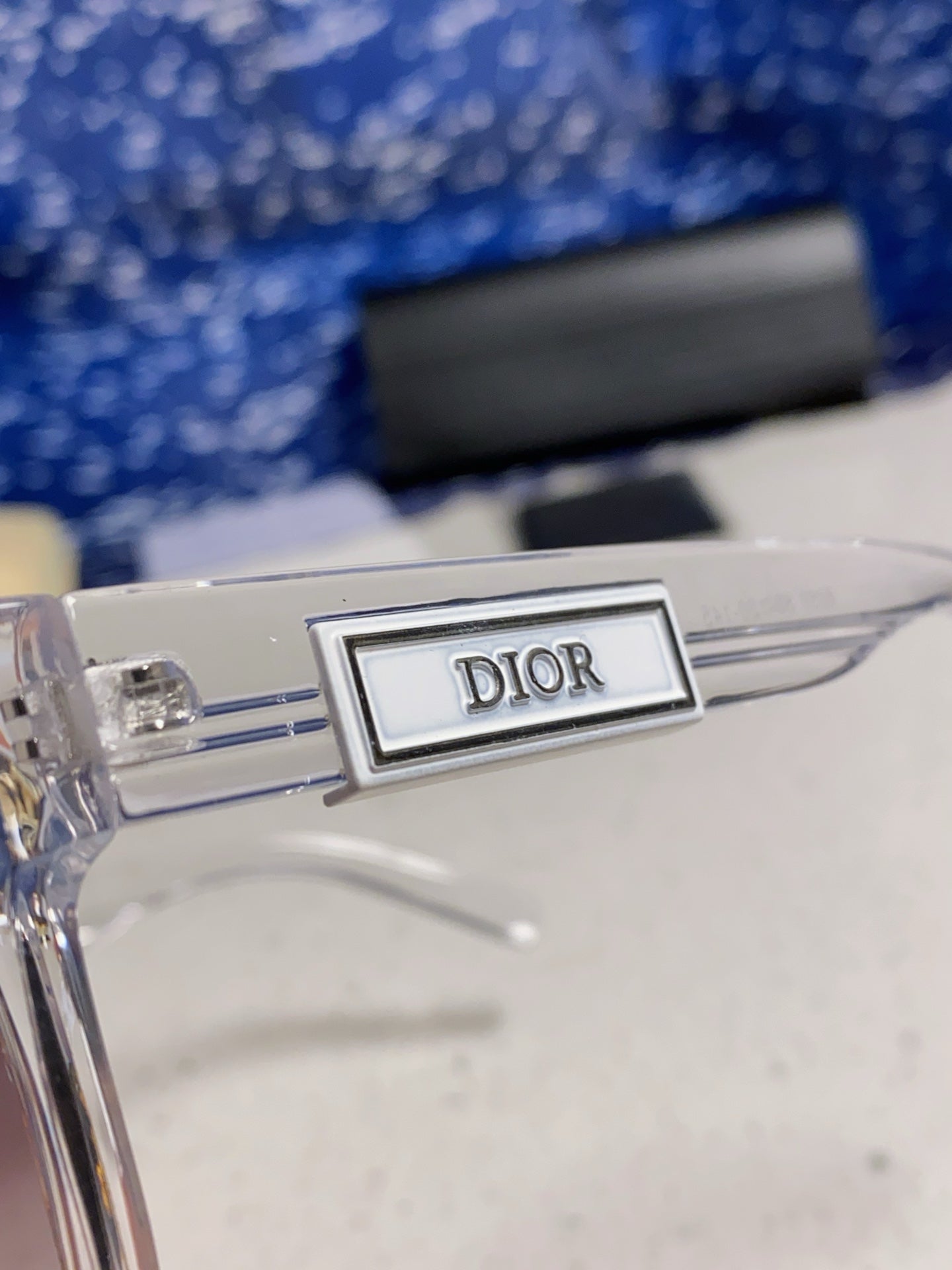Dior Acetate Square Gray Lens Sunglasses for Men & Women - detail image 7