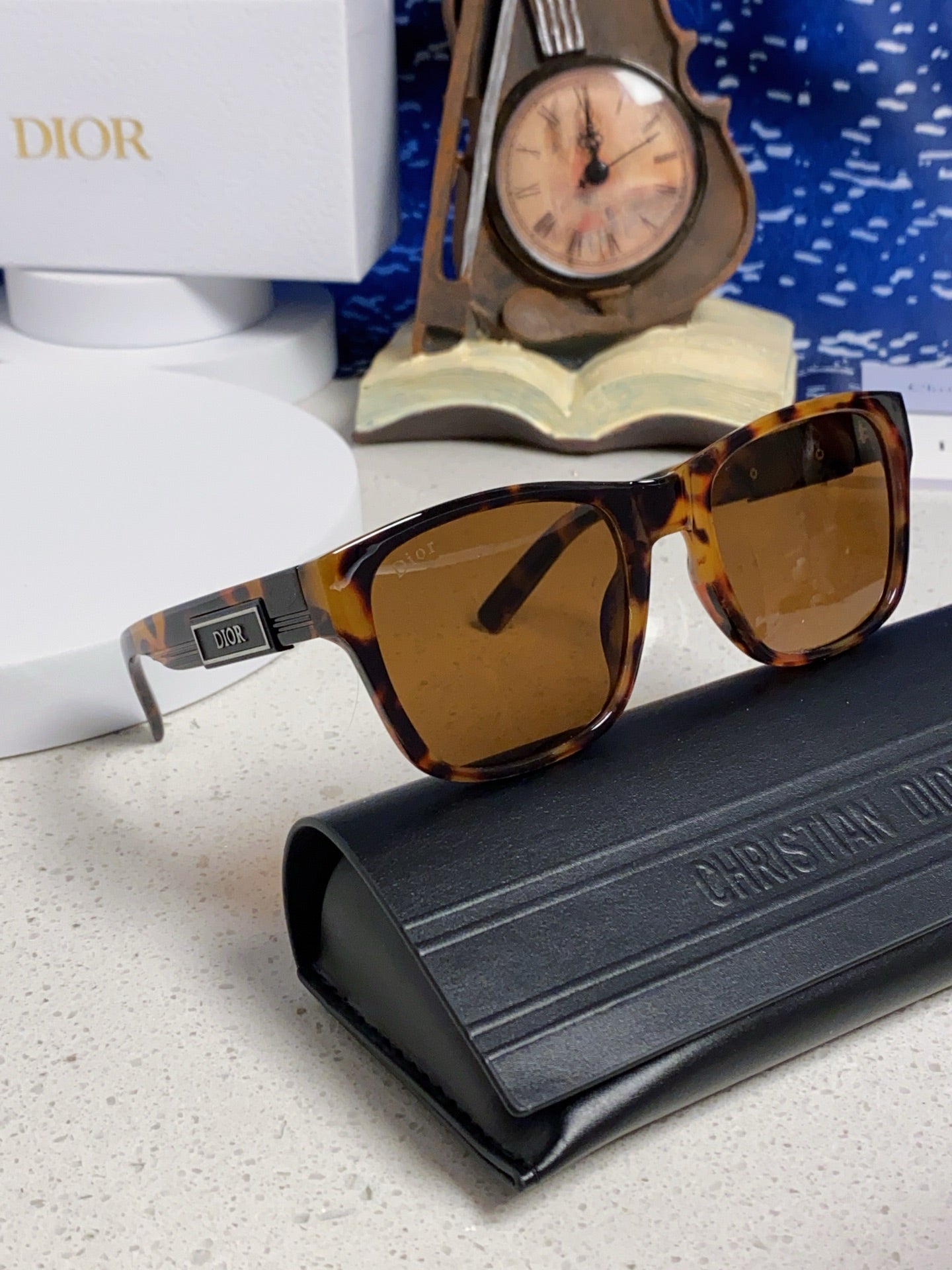 Dior Acetate Square Brown Lens Sunglasses for Men & Women - 358197 - detail image 10