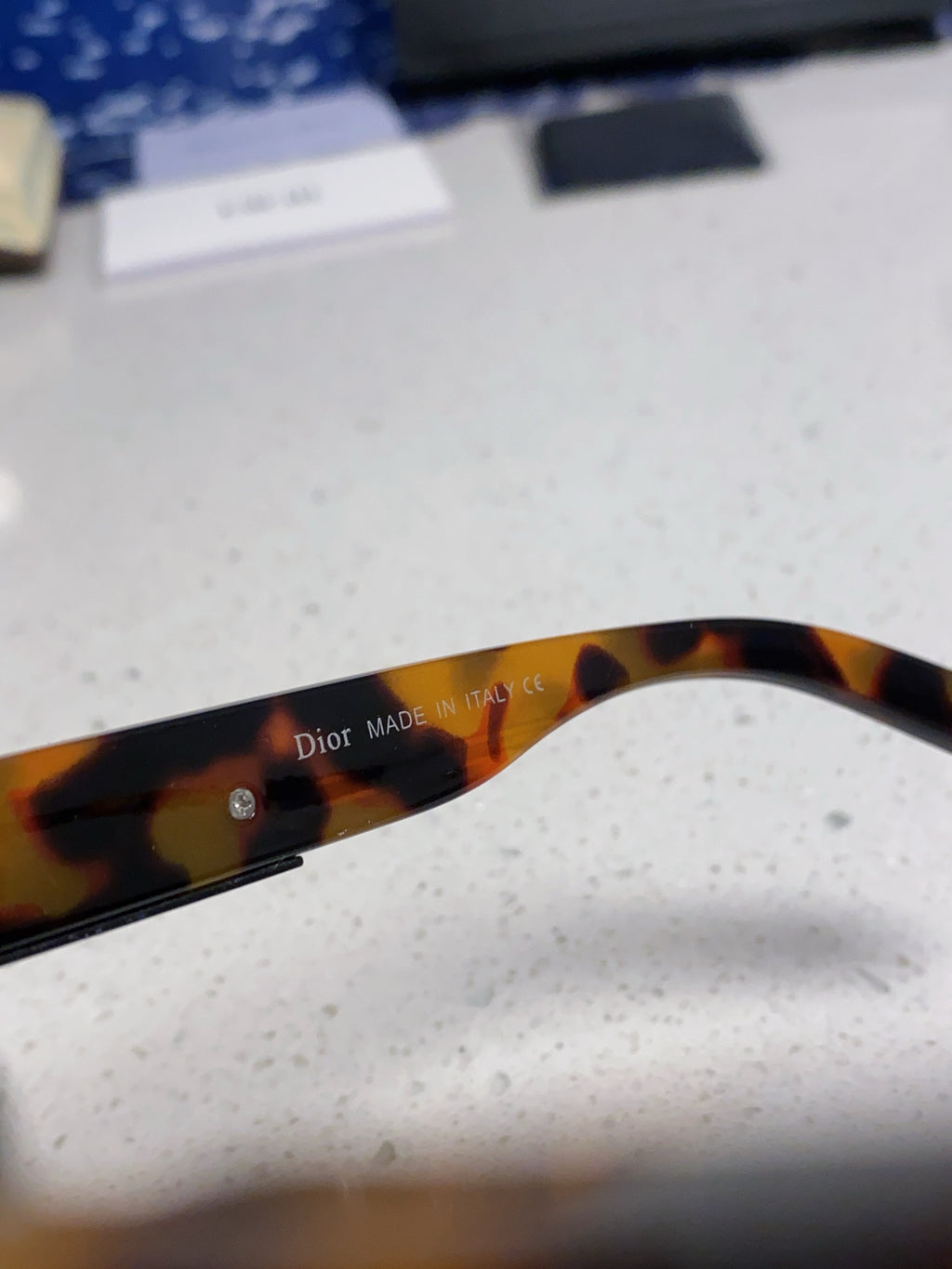 Dior Acetate Square Brown Lens Sunglasses for Men & Women - detail image 8