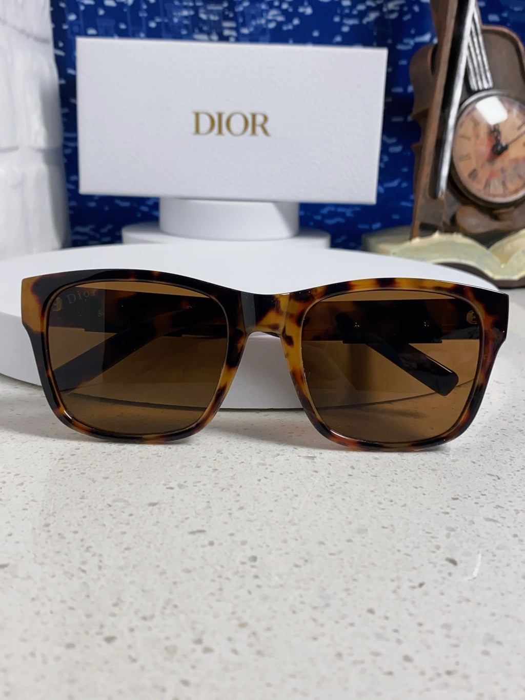Dior Acetate Square Brown Lens Sunglasses for Men & Women - detail image 9