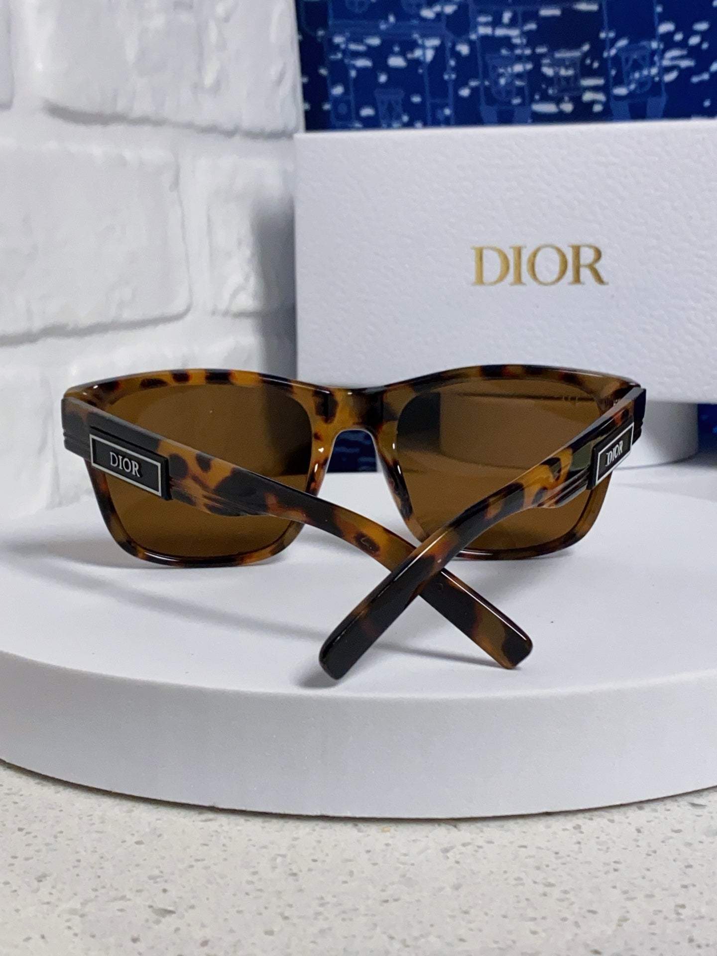 Dior Acetate Square Brown Lens Sunglasses for Men & Women - detail image 3