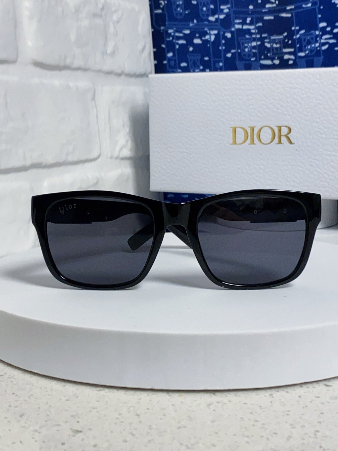 Dior Acetate Square Black Lens Sunglasses for Men & Women - detail image 2