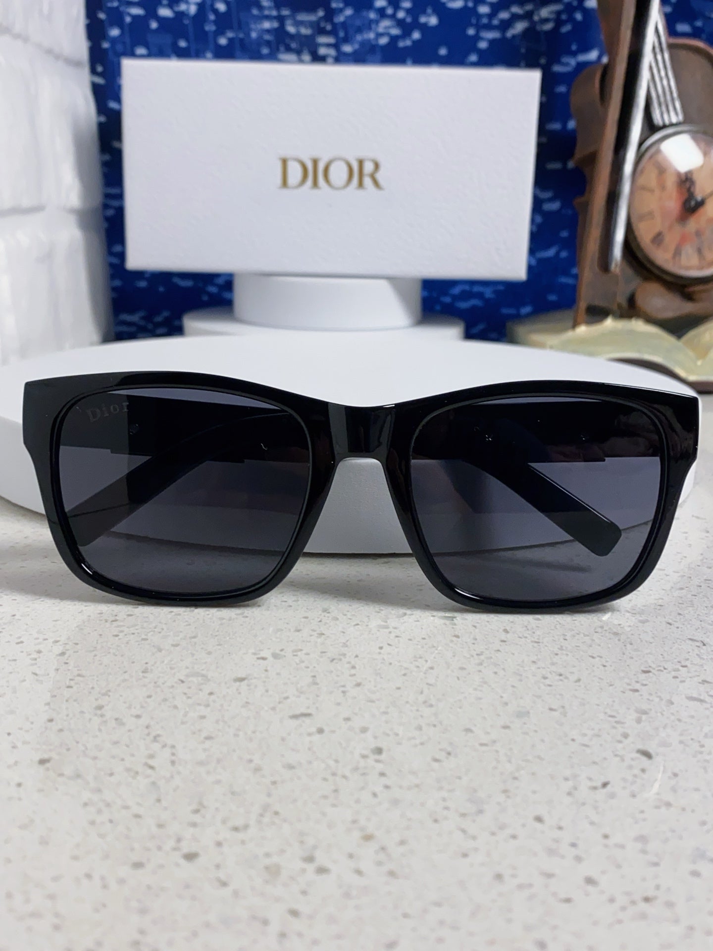 Dior Acetate Square Black Lens Sunglasses for Men & Women - 358198 - detail image 9