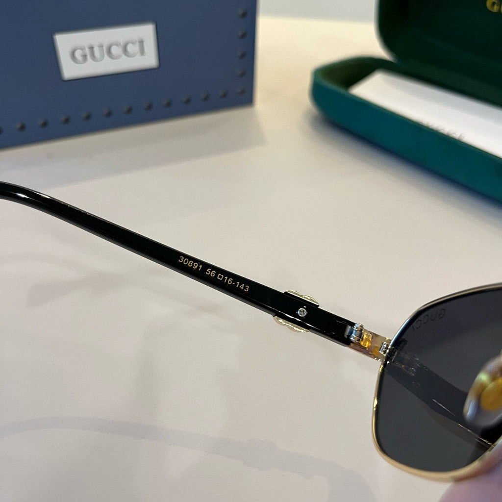Gucci Oversized Silver Lens Sunglasses for Women - 382068 - detail image 10