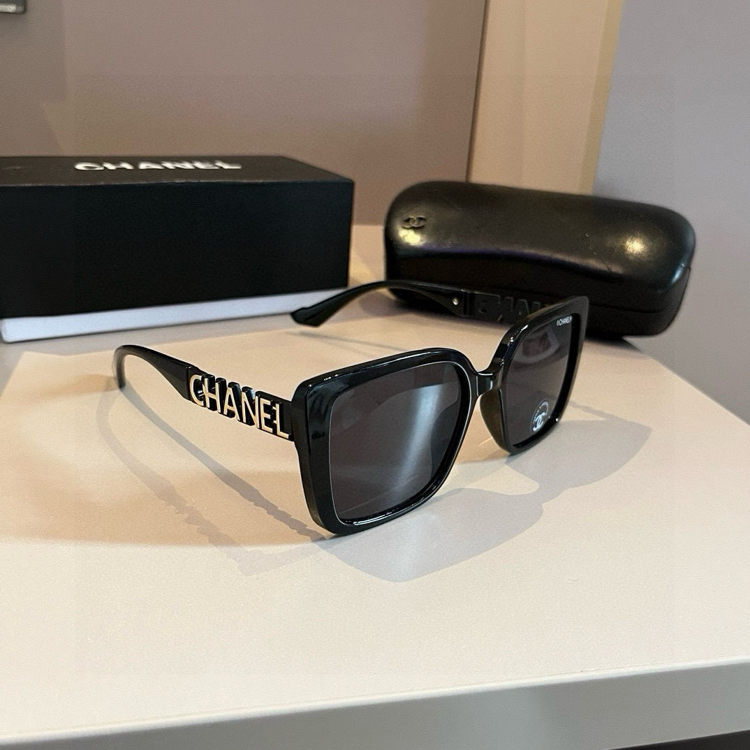 Chanel Square Gold Lens Sunglasses for Men & Women - 382190