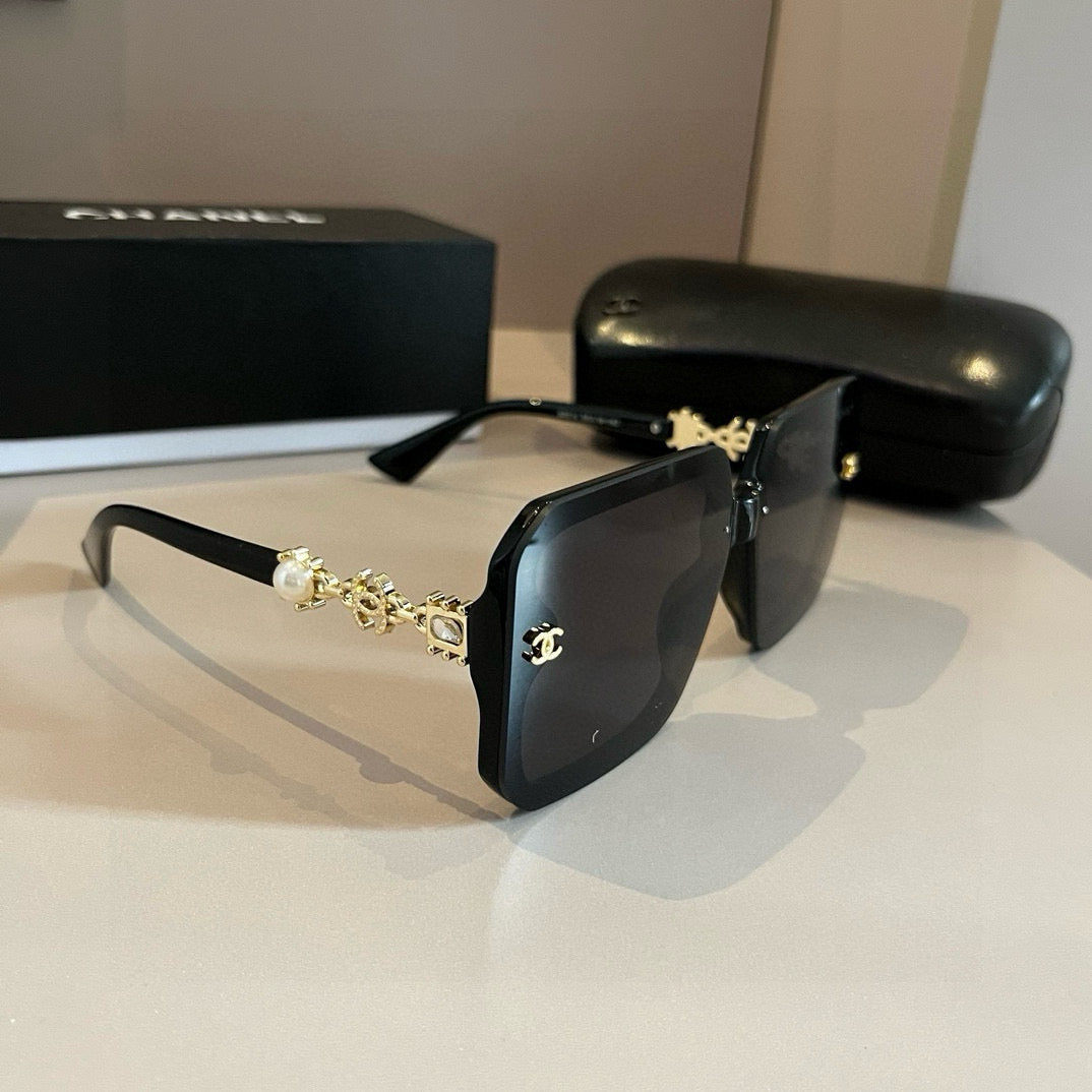 Chanel Fashion Gold Lens Sunglasses for Men & Women - 382191