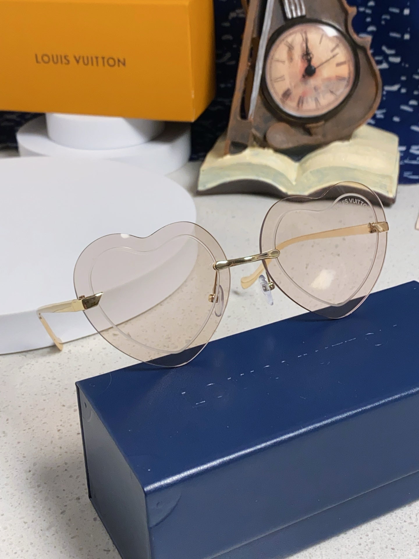 Louis Vuitton Lightweight Rimless Silver Lens Sunglasses for Women - 371400 - detail image 10