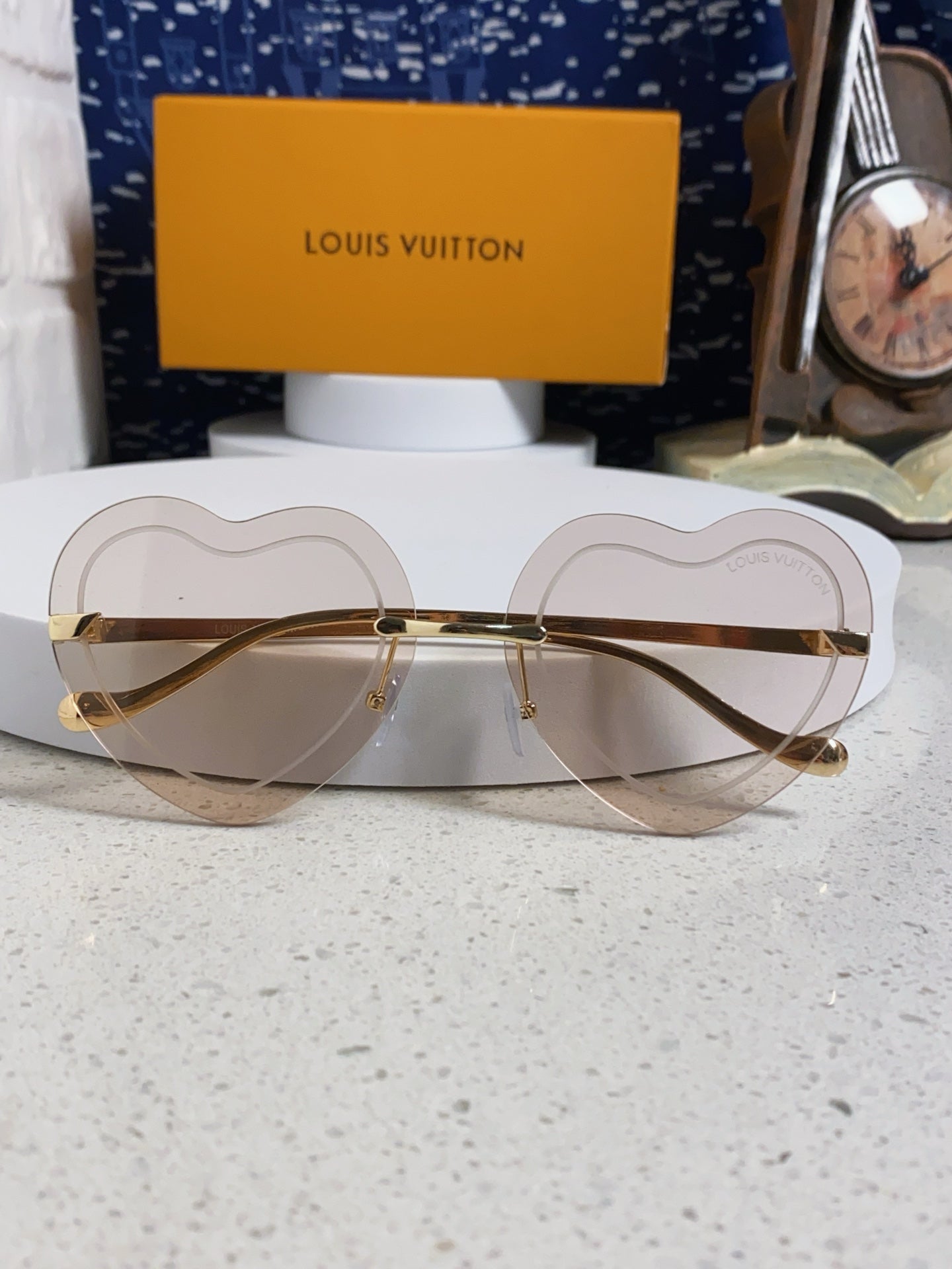Louis Vuitton Lightweight Rimless Silver Lens Sunglasses for Women - 371400 - detail image 9